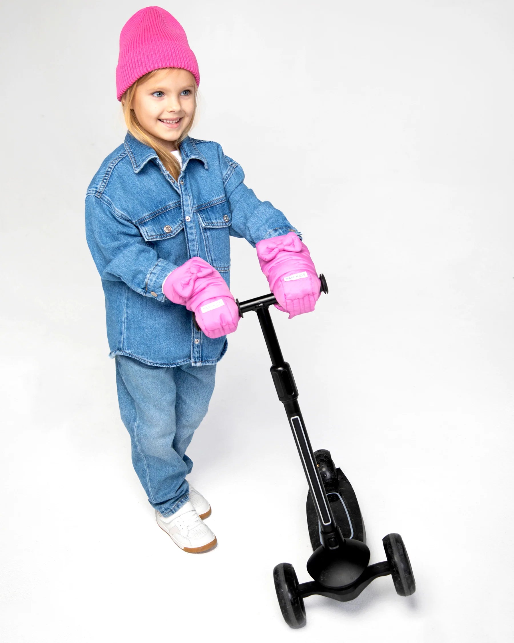 Kids Warm Muffs - Neon Pink