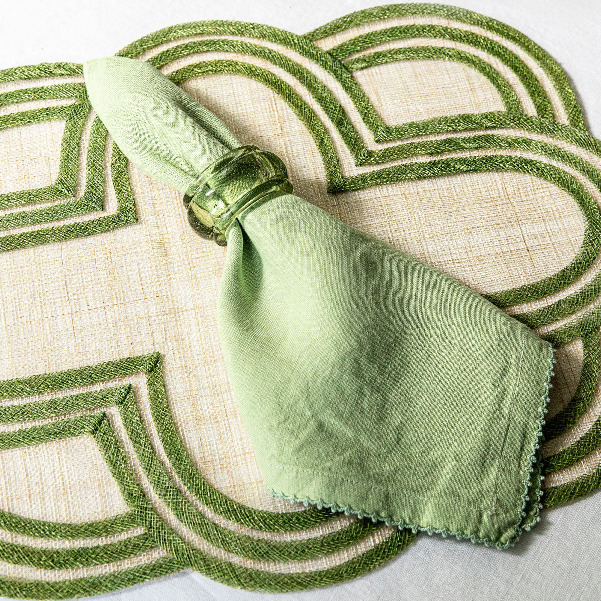 Berry Scallop Napkin Set/4