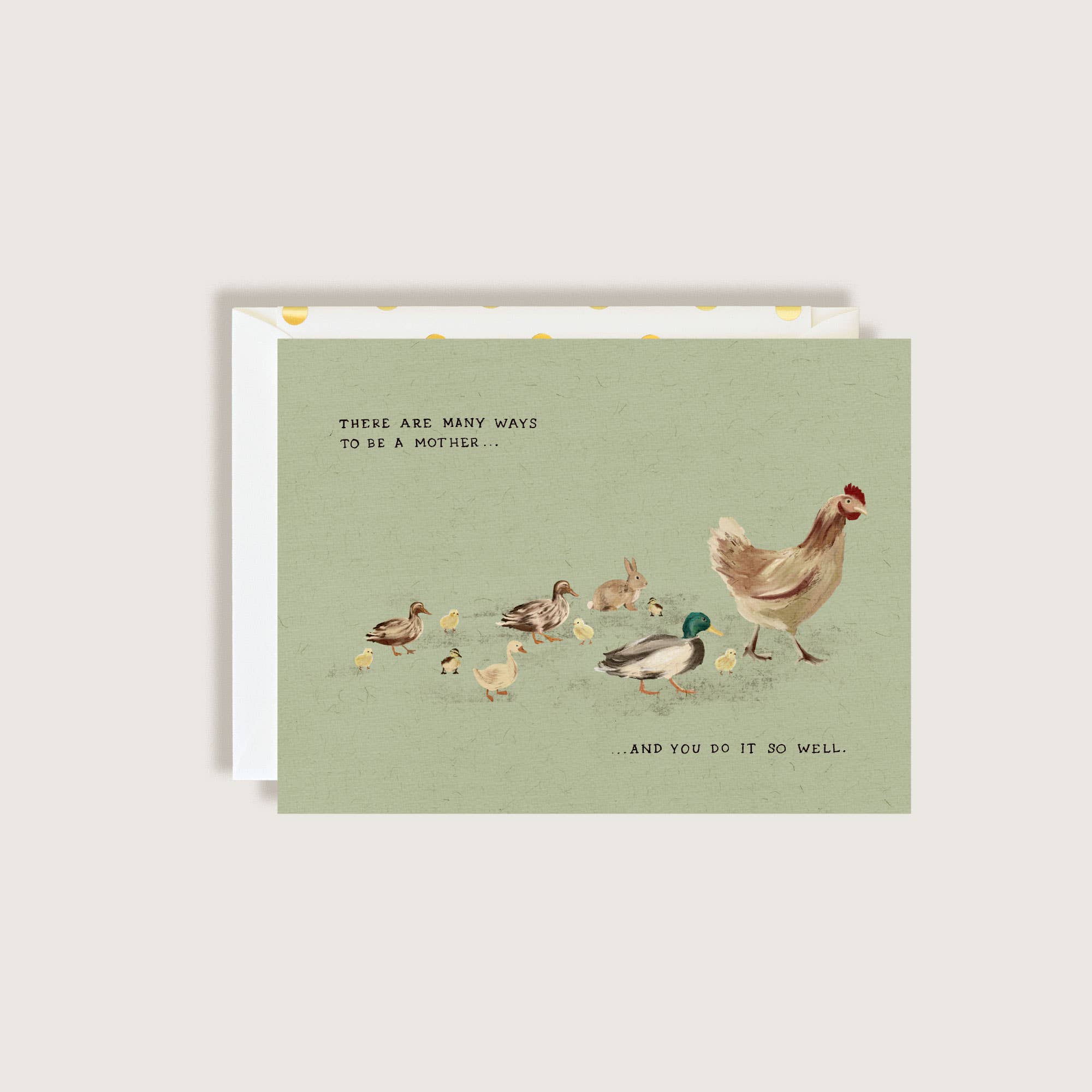 The First Snow - There Are Many Ways To Be A Mother Greeting Card