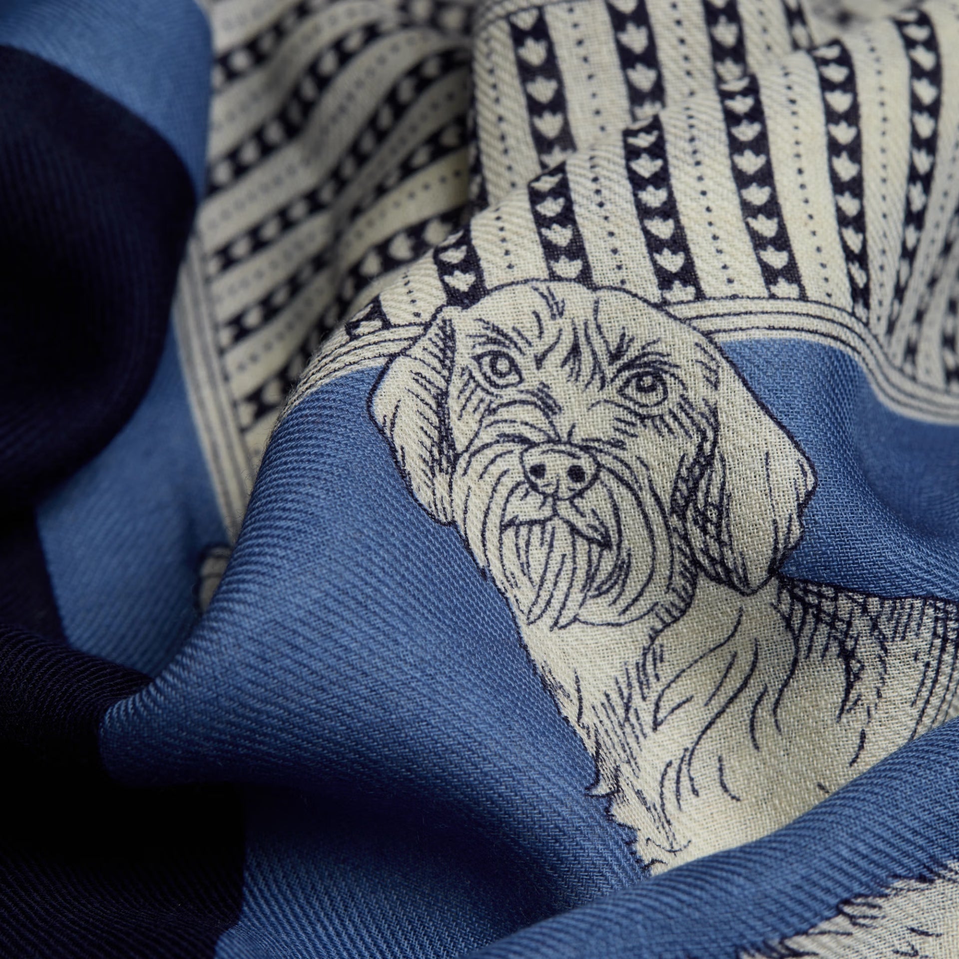 Scarf 70 - Les Cheris - Blue