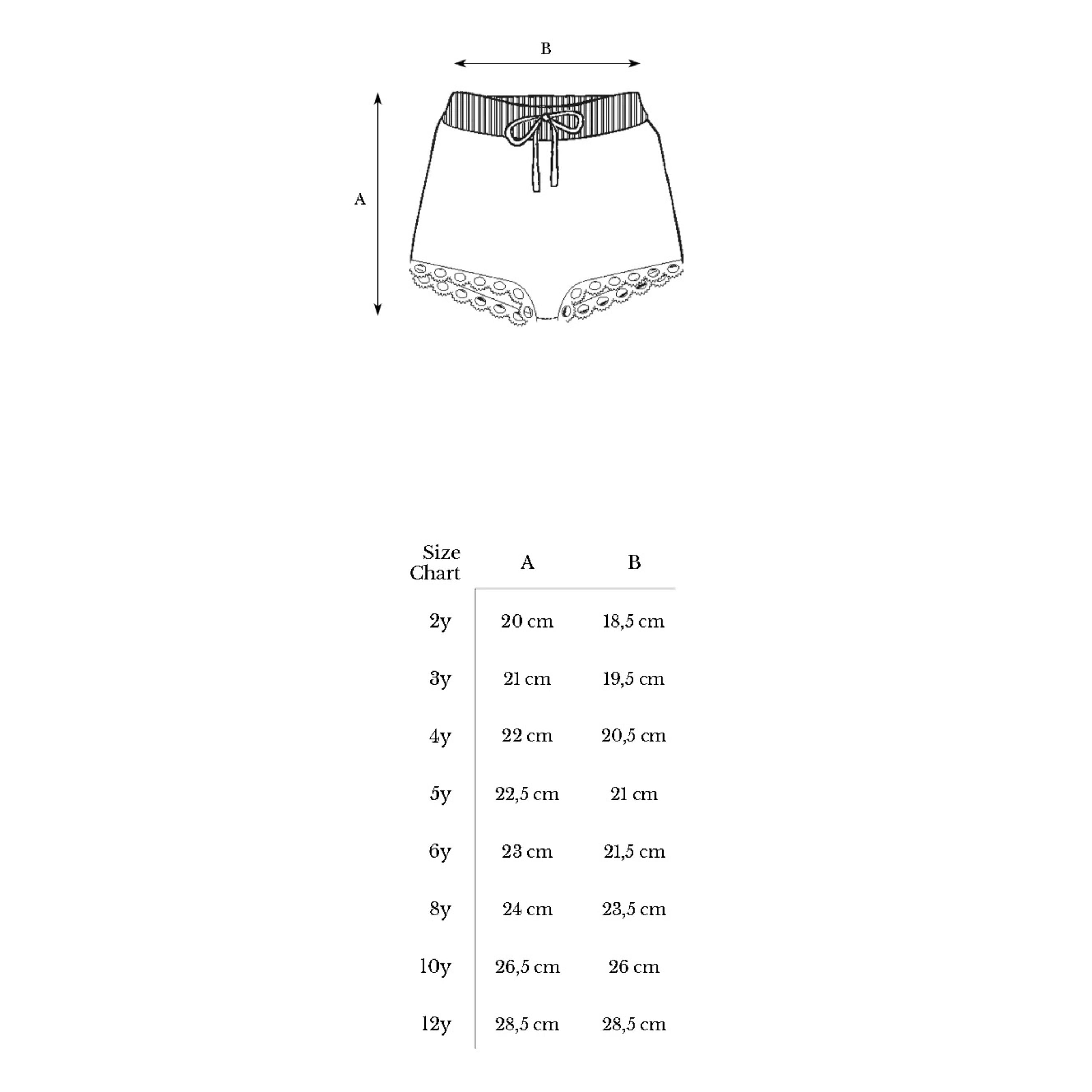 Paloma Shorts - Cherry Stripe