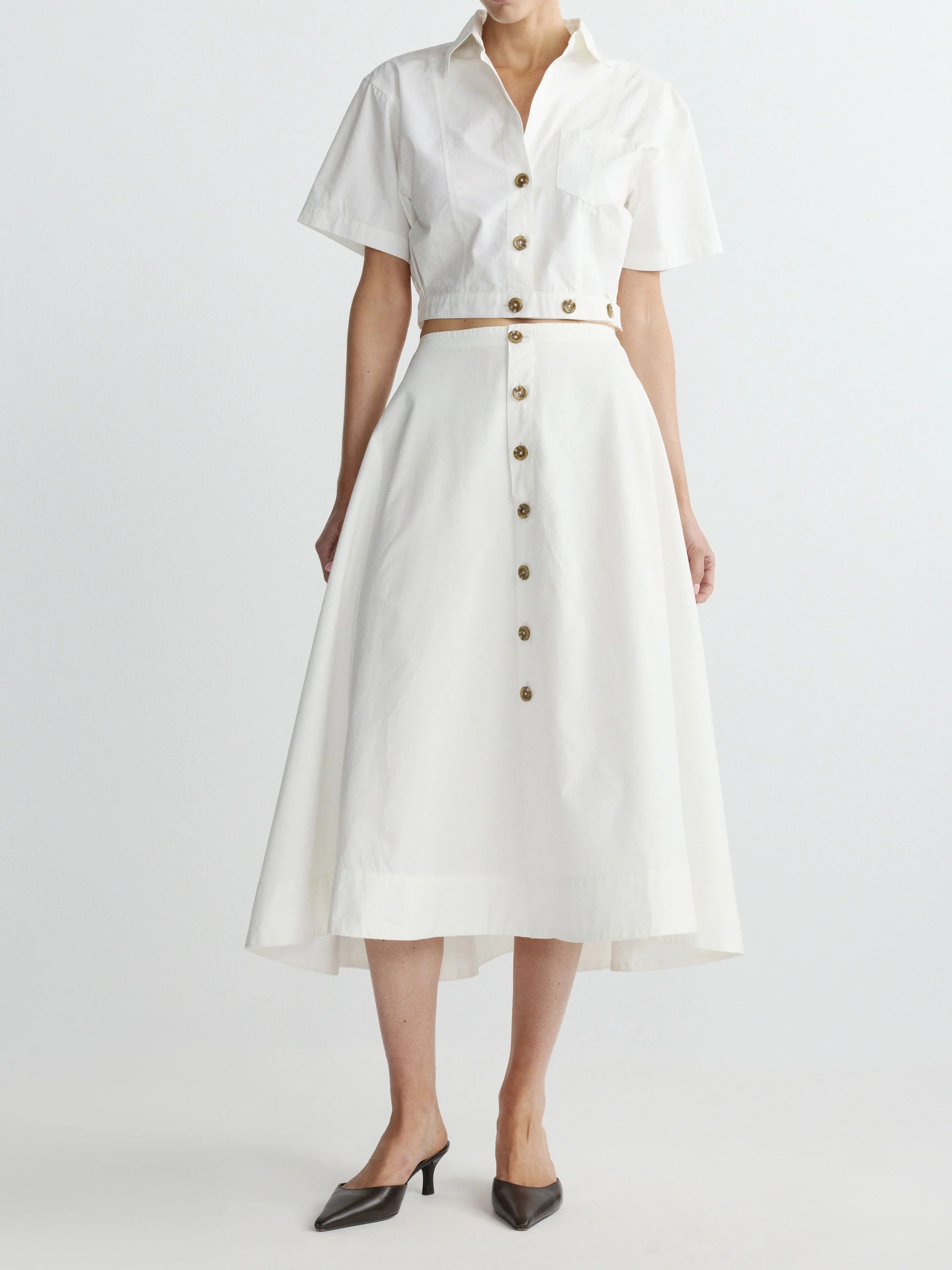 Myla Top - White Poplin