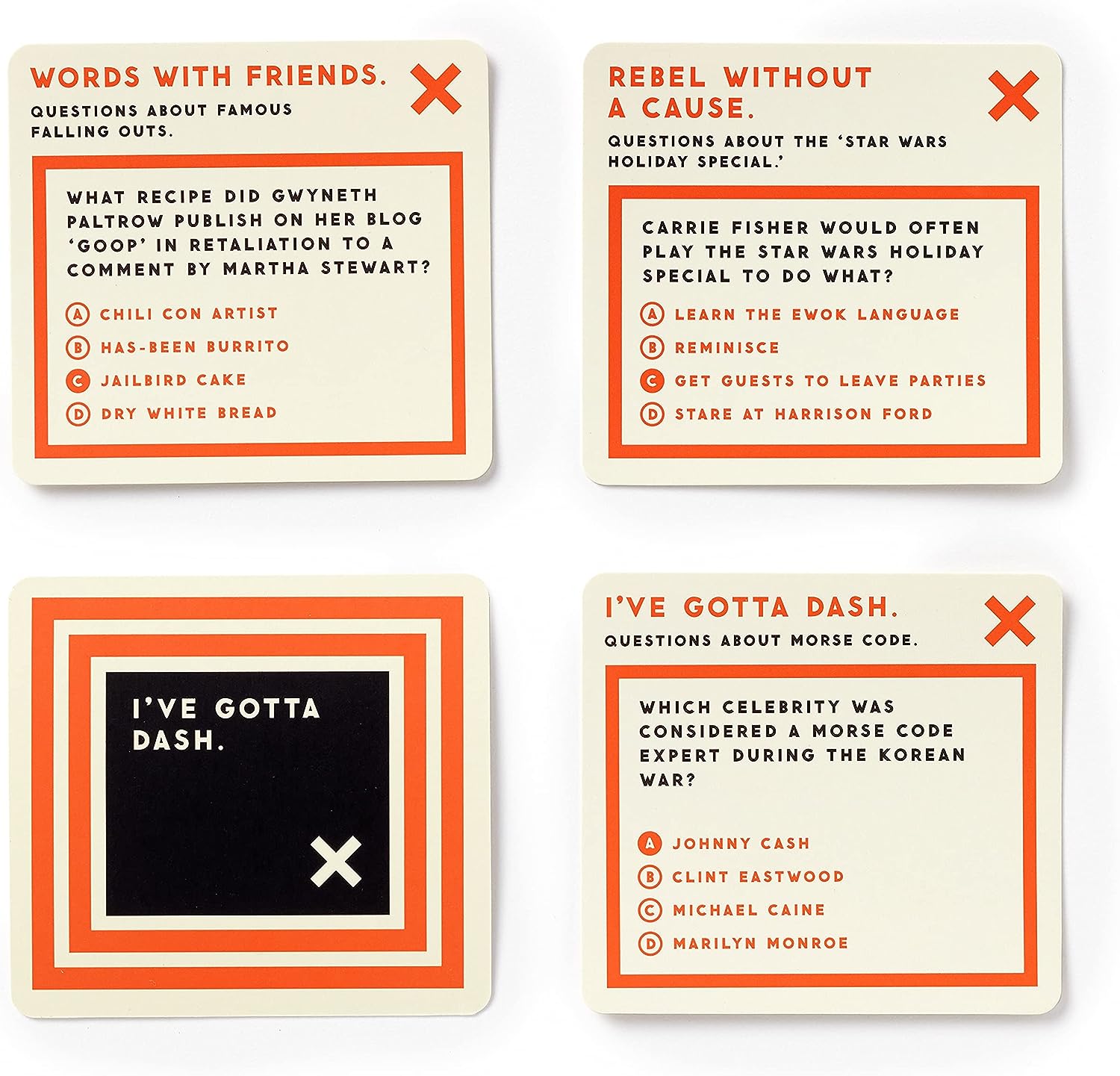 Delightfully Useless Trivia Card Game