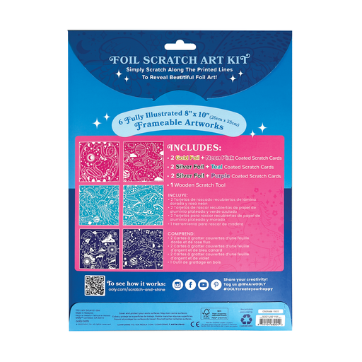 Scratch & Shine Scratch Cards - Celestial Skies