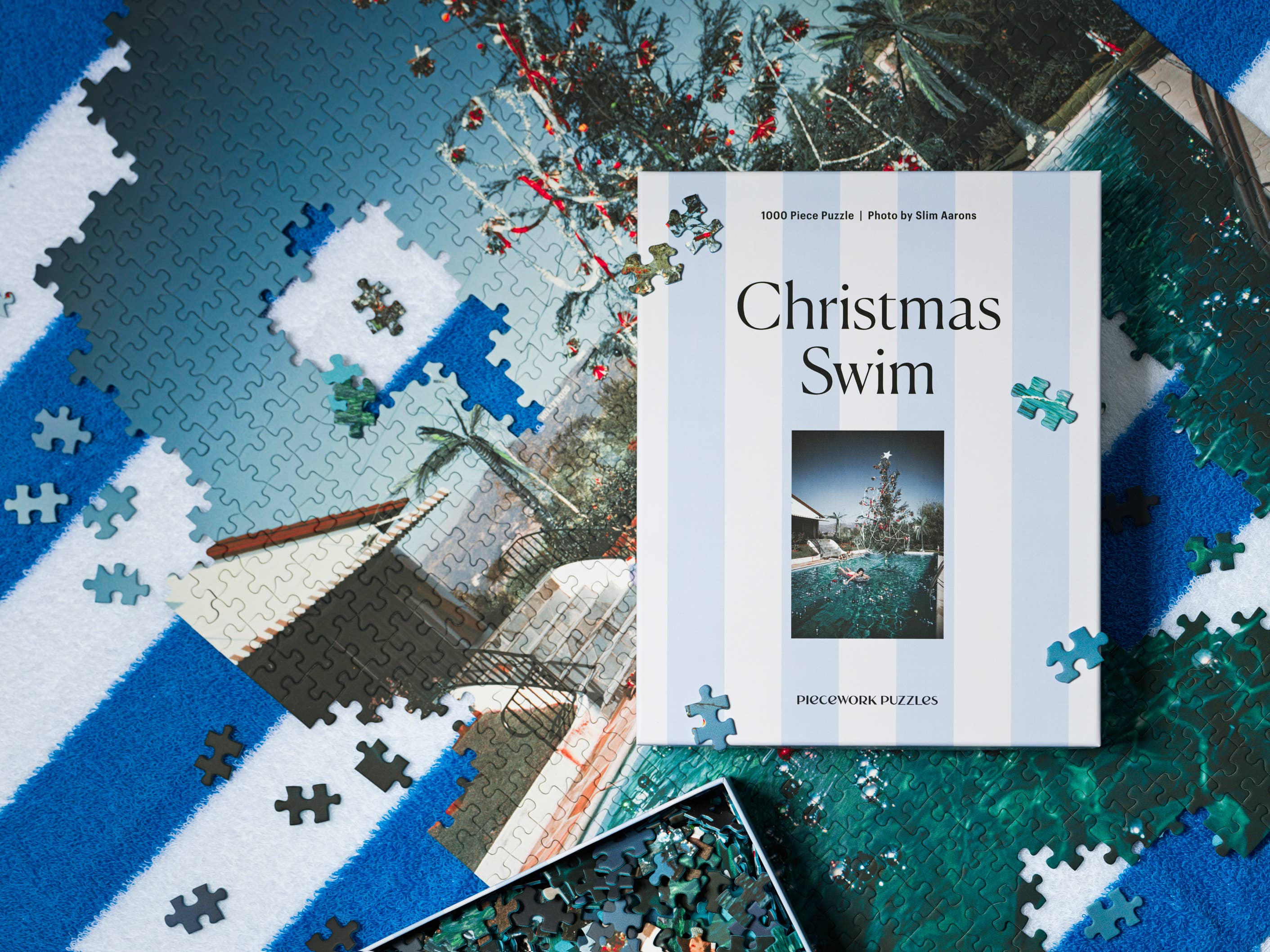 Slim Aarons Christmas Swim Puzzle
