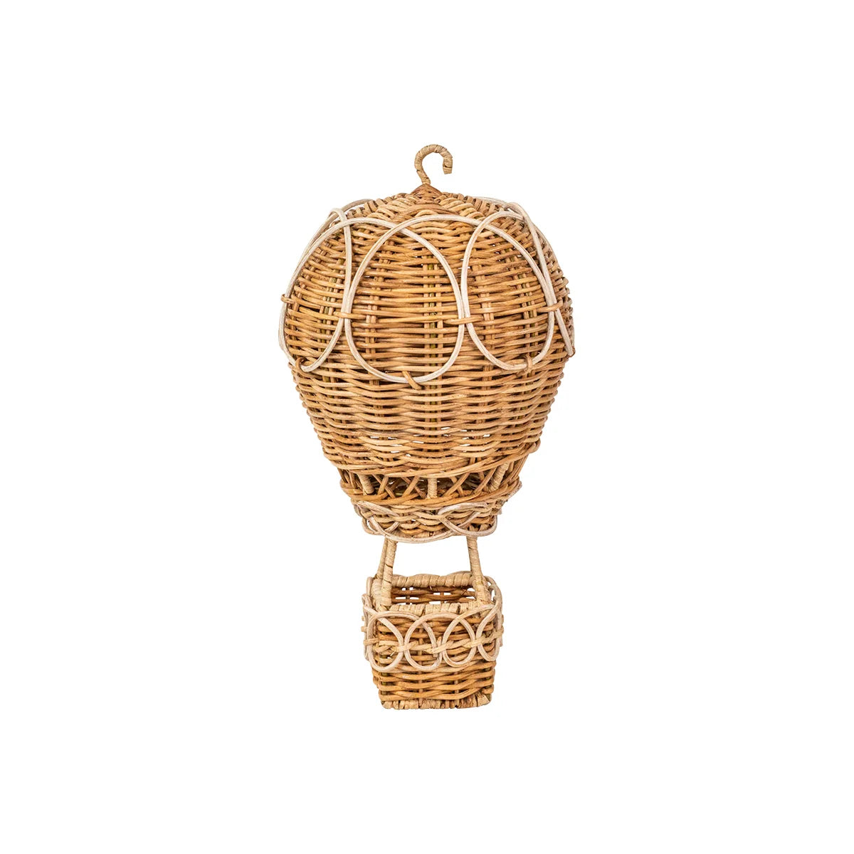 Small Provence Rattan Hot Air Balloon - 14"