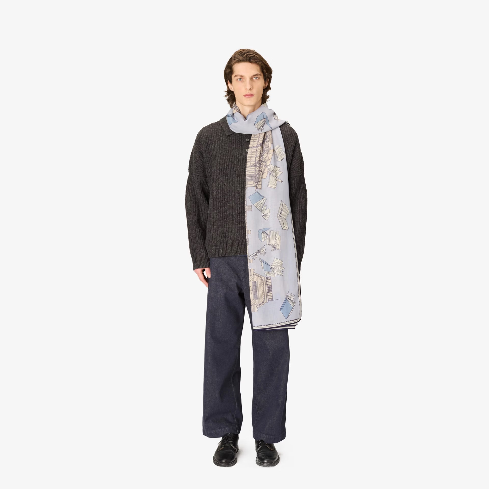Scarf 100 - Vivienne - GREY