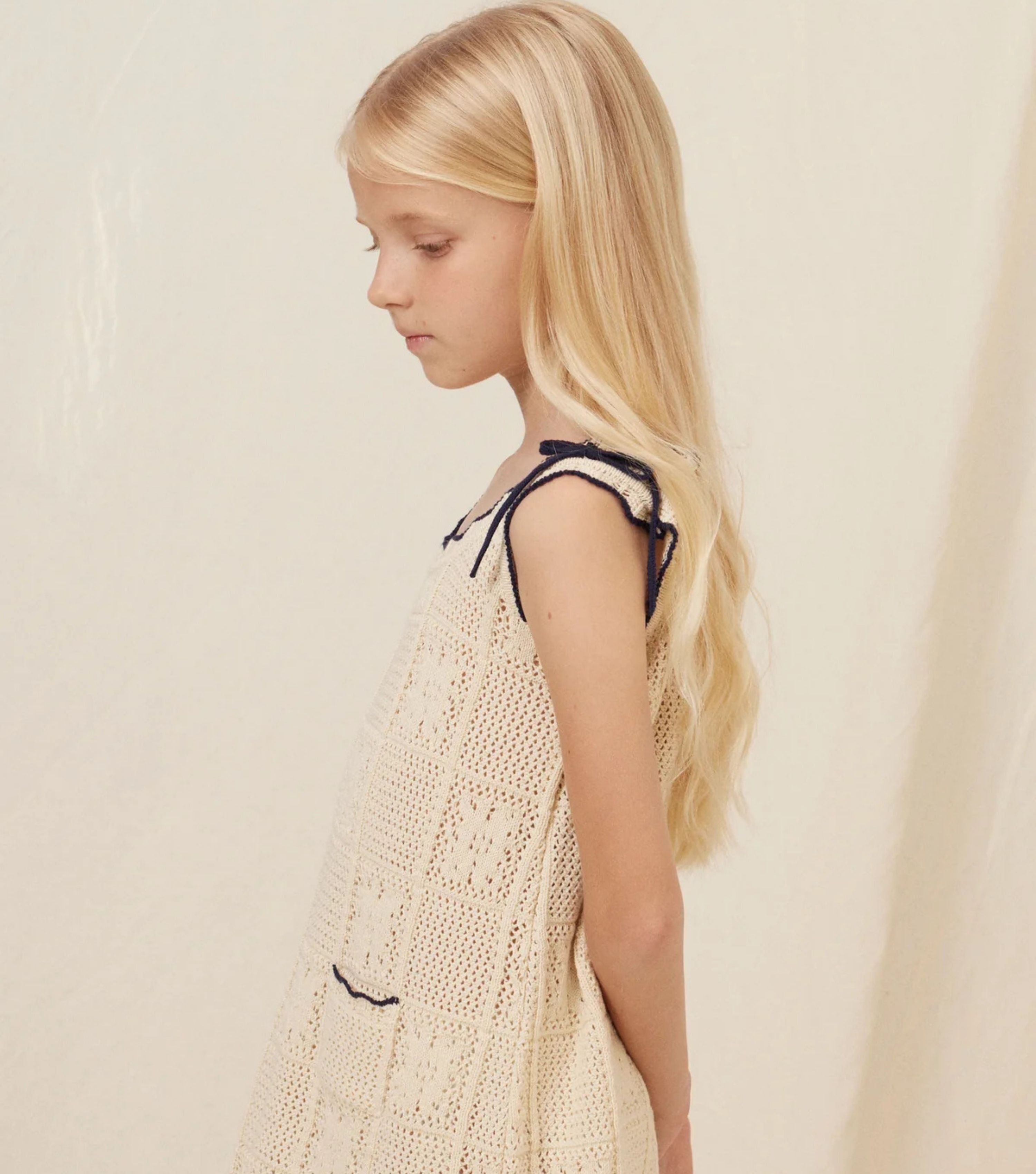 Elina Dress - Natural Lace Knit