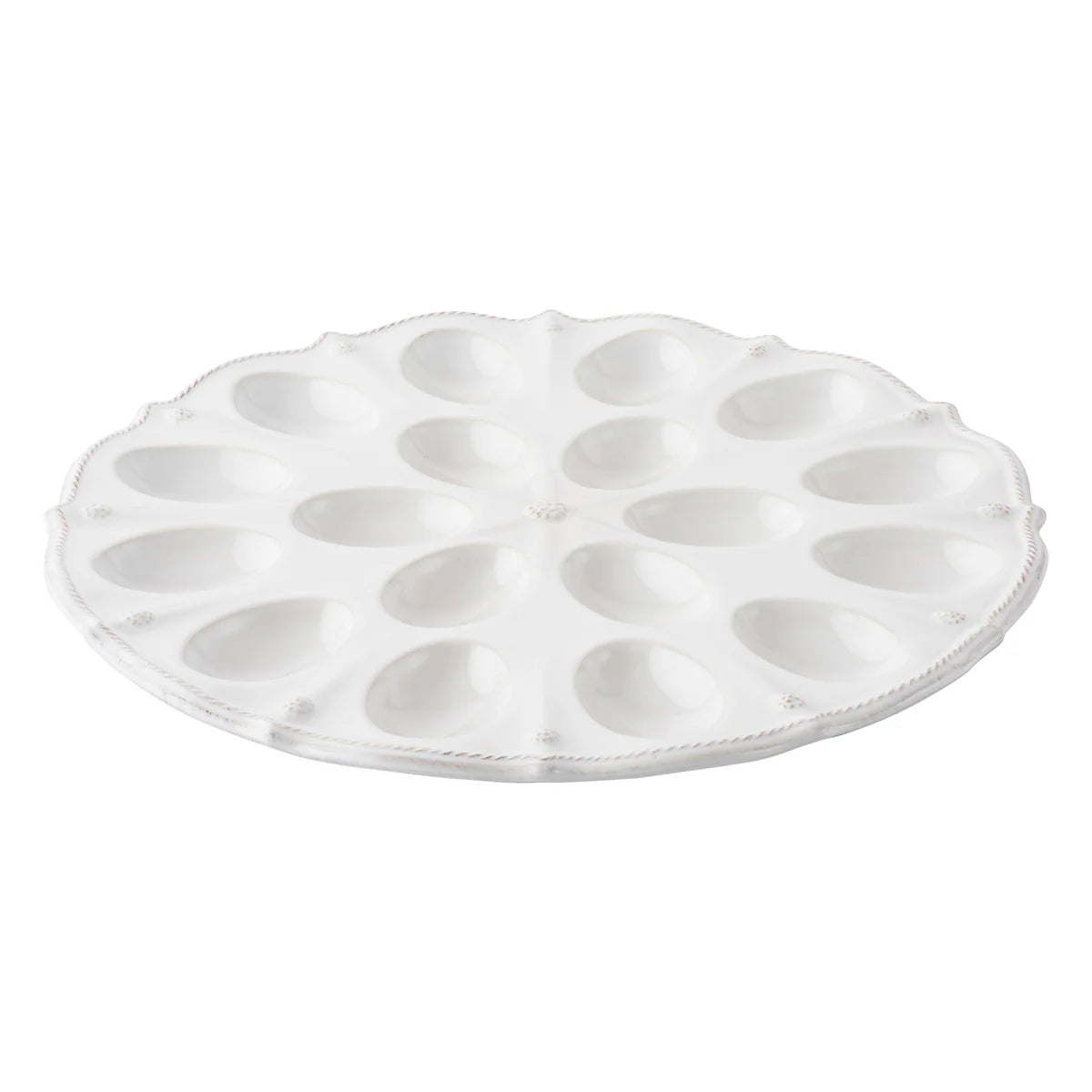 Berry & Thread 13" Deviled Egg Platter - Whitewash