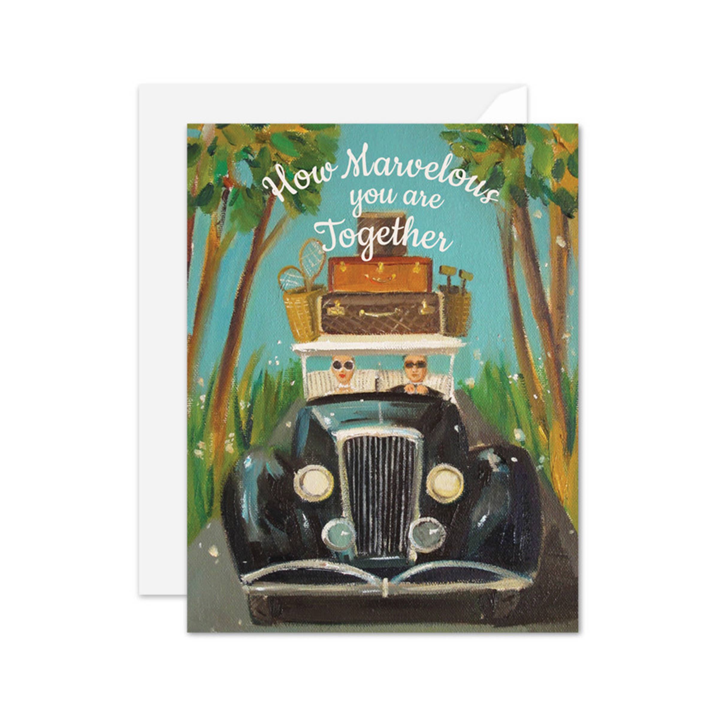 JANET HILL STUDIO - How Marvelous You Are Together Card