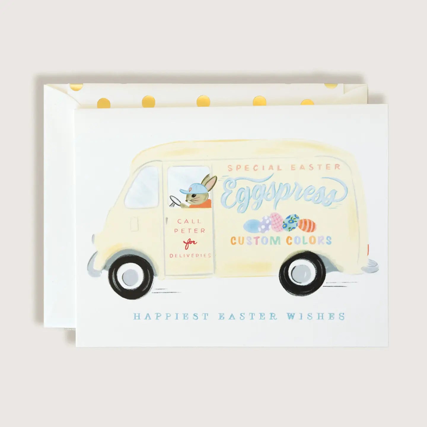 Easter Bunny Eggspress Truck Card