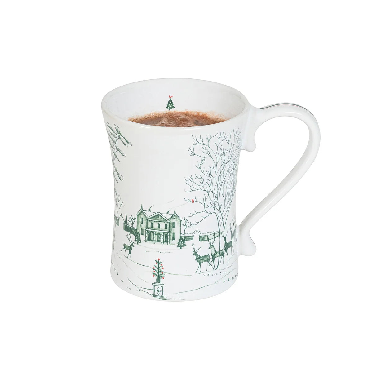 Country Estate Winter Frolic Mug Set of 2 - Evergreen