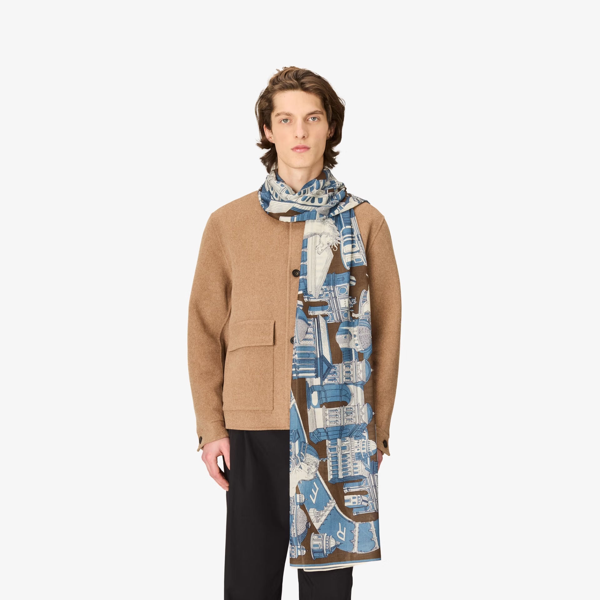 Scarf 55 - Rome - Khaki