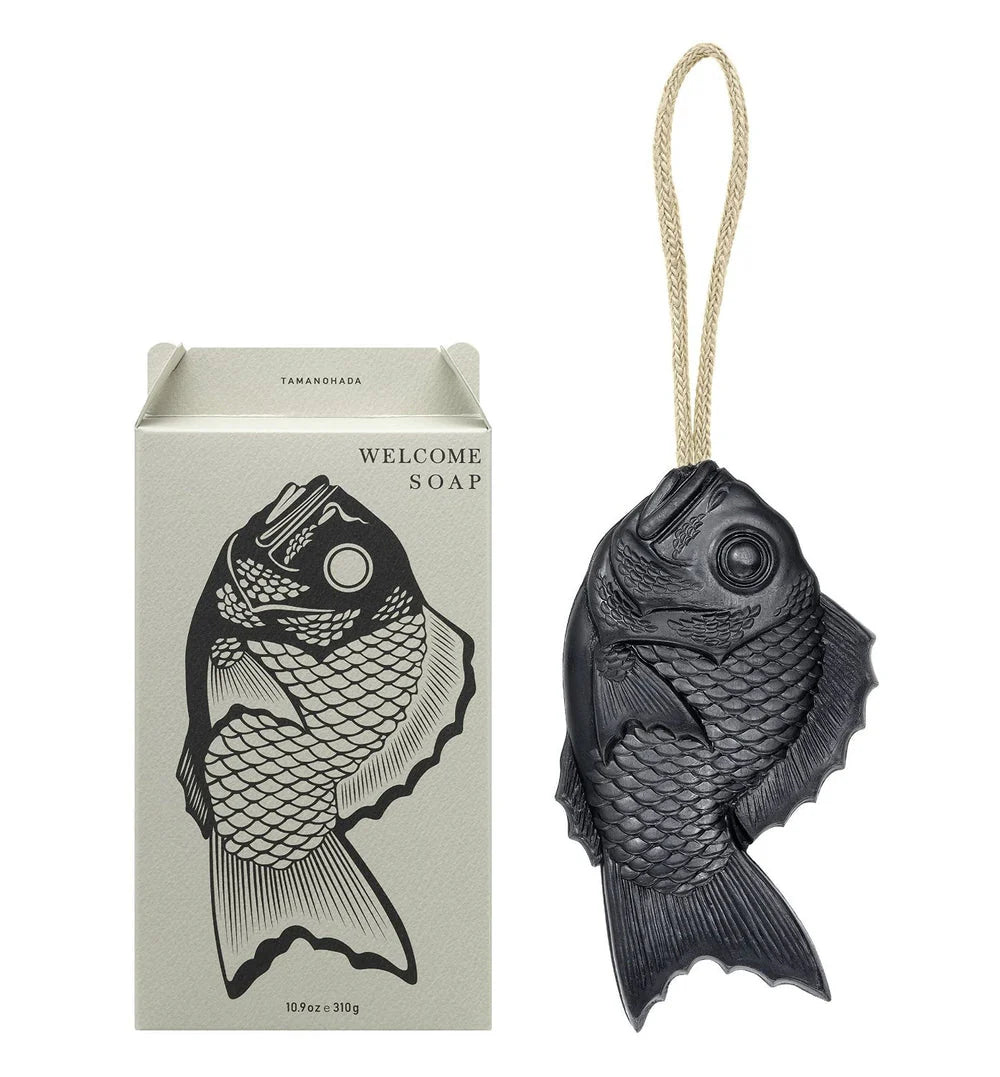 Fish Welcome Soap on a Rope - Muscovado
