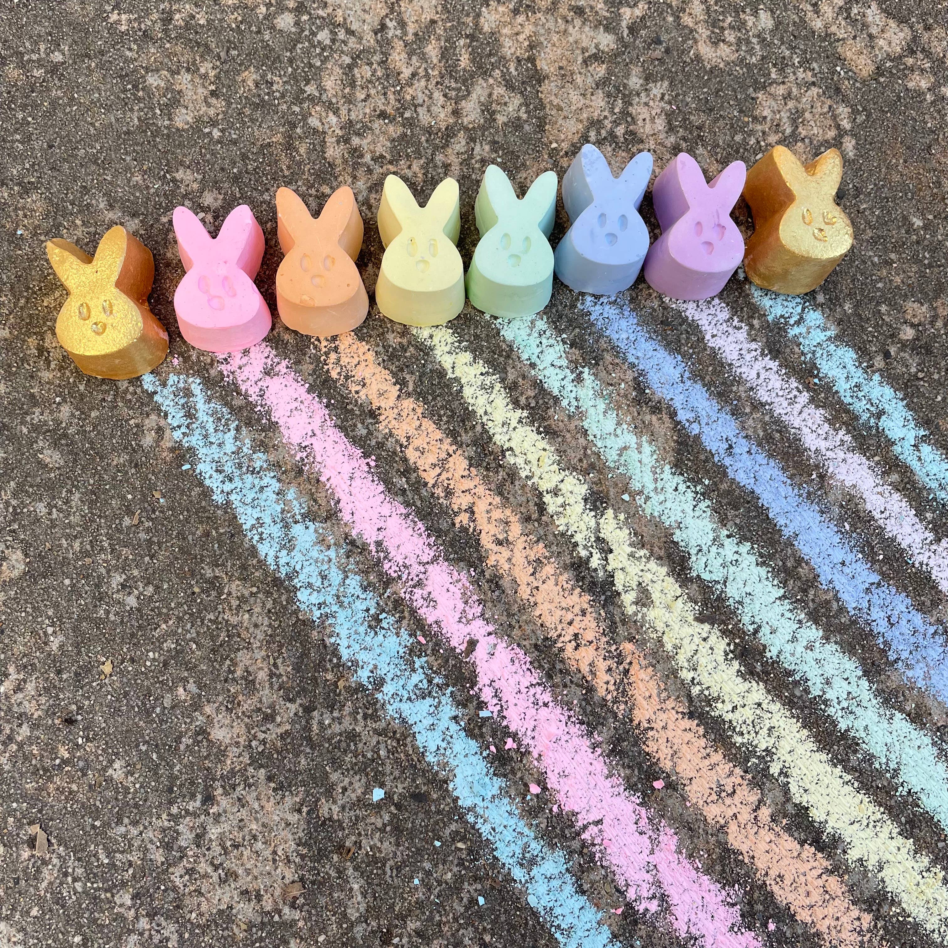 Flock of Fluffles Sidewalk Chalk
