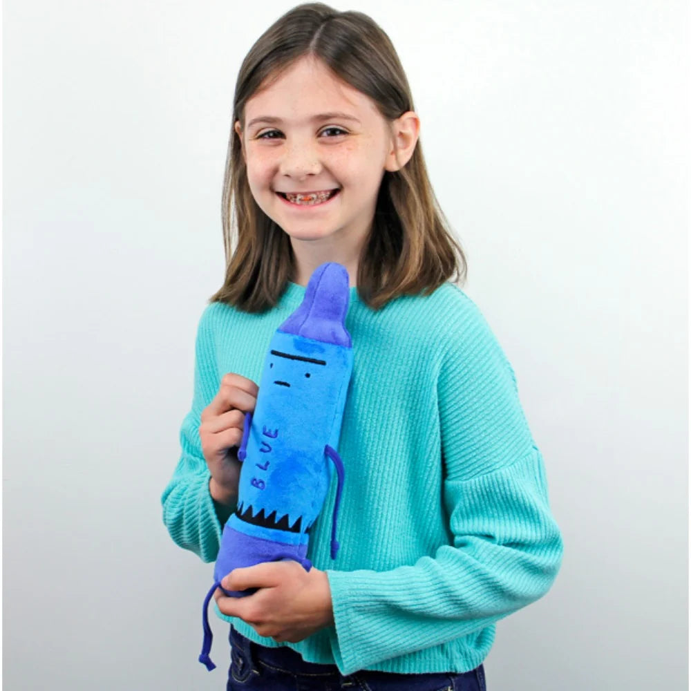 The Day the Crayons Quit Plush Crayon - Blue
