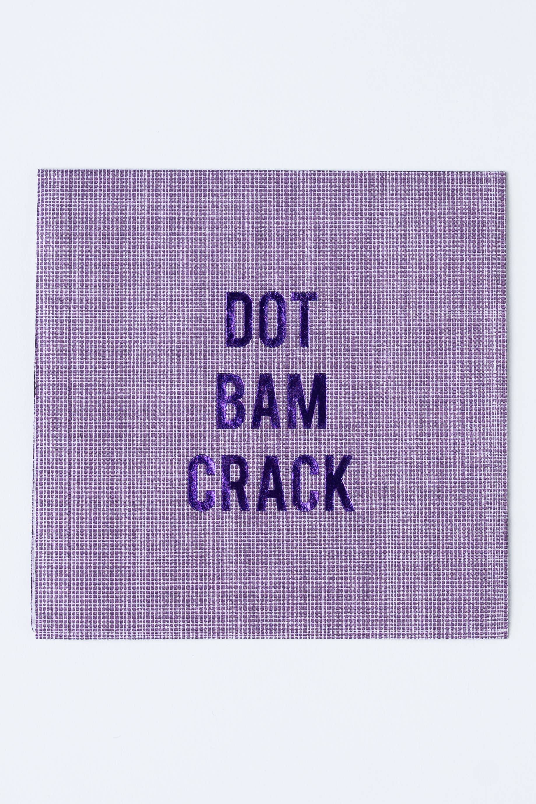 No Reservations - Dot Bam Crack Disposable Cocktail Napkins–Mahjong Game Night