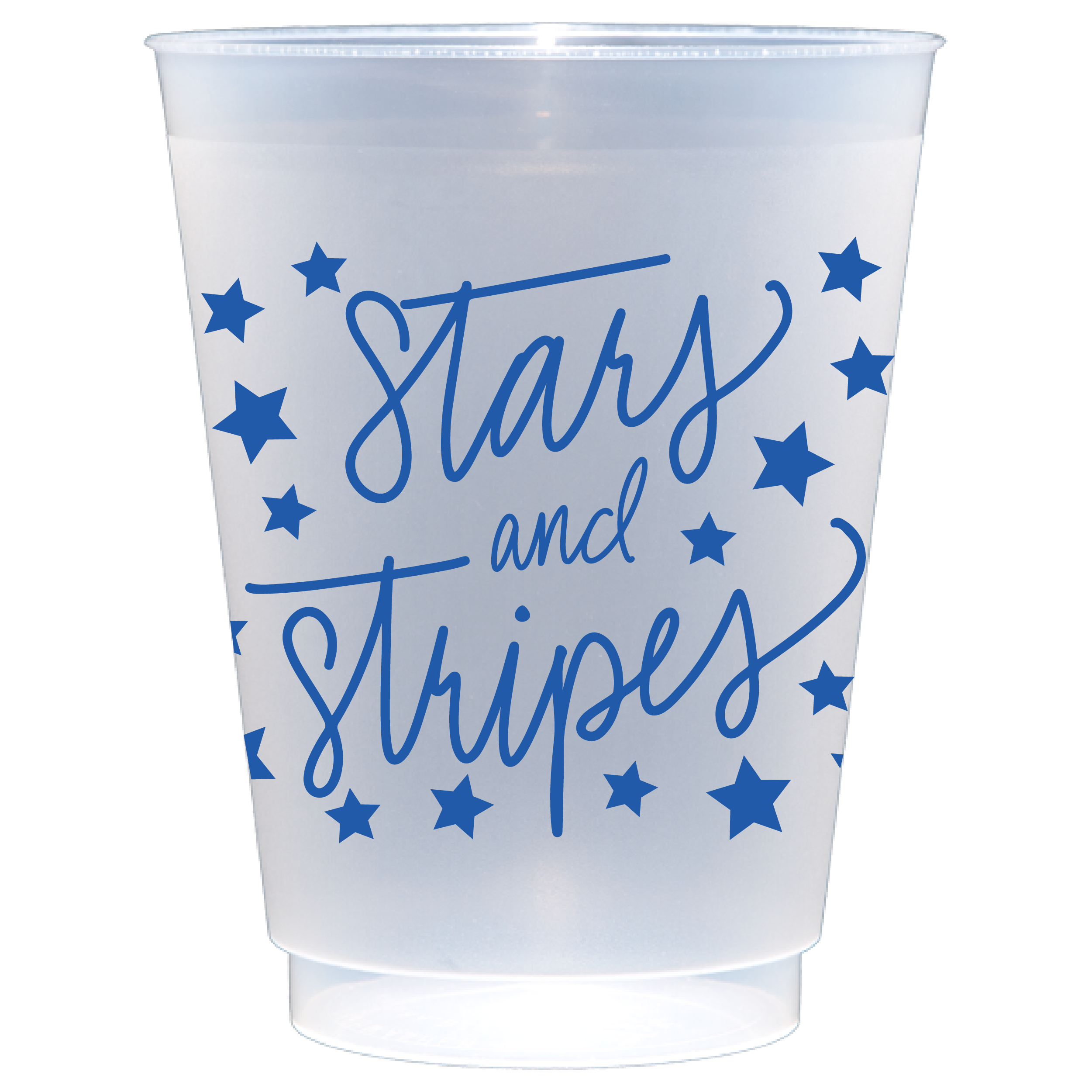 Birdie Mae Designs - Stars & Stripes | July 4 Frosted Acrylic 16 oz Cup Set of 8