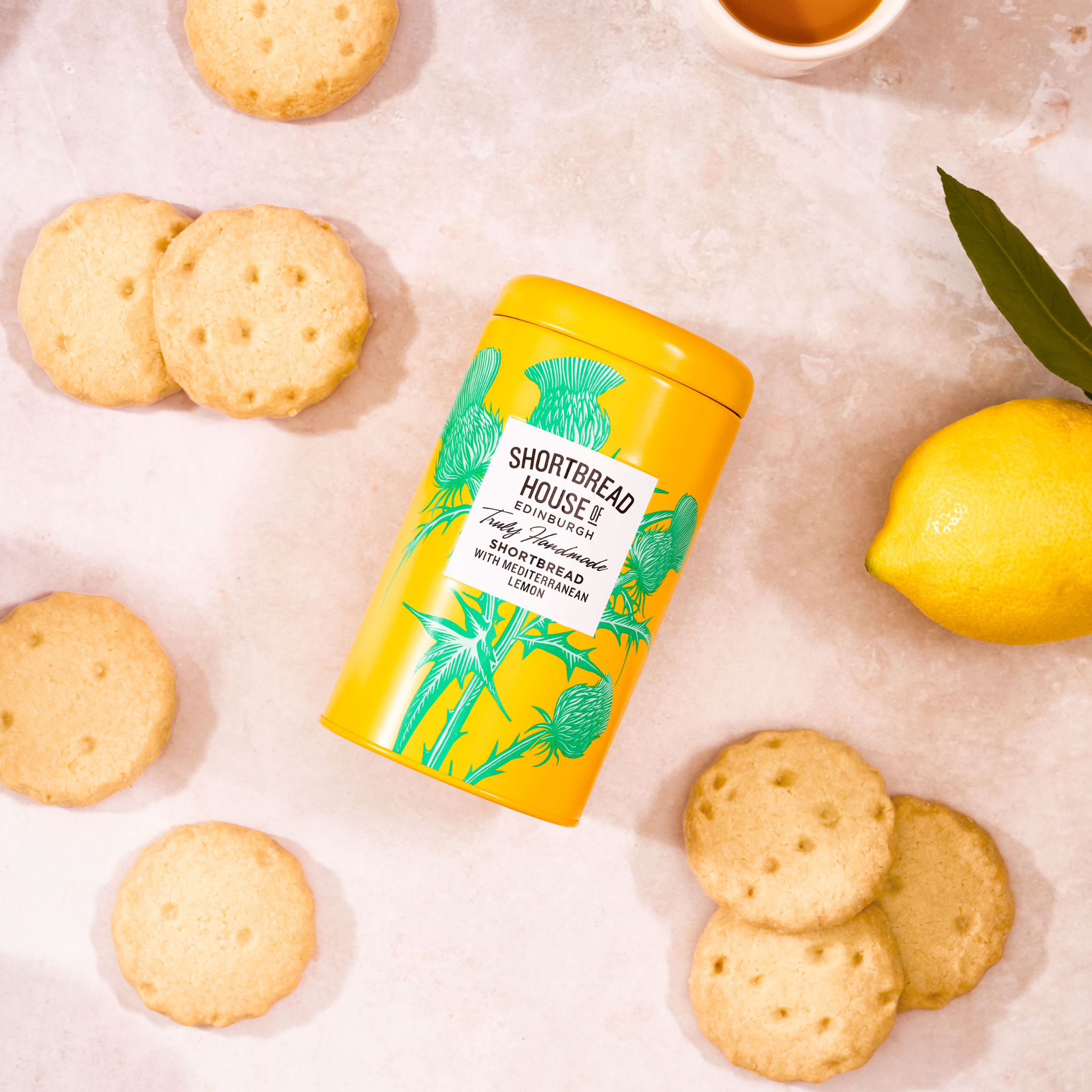 Shortbread House Biscuit Tin - Mediterranean Lemon