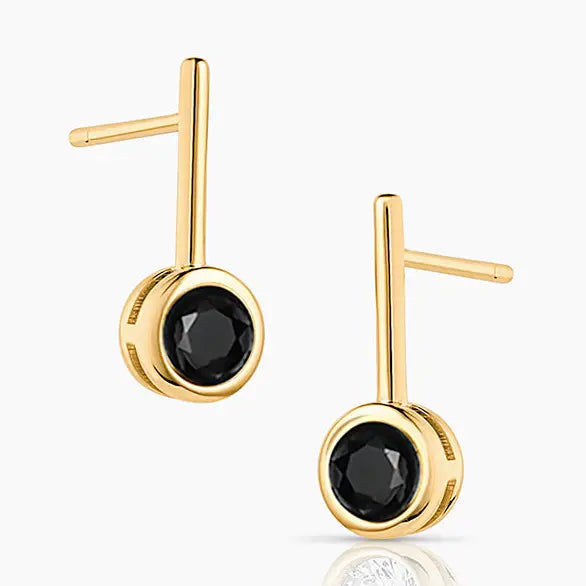 Noemi Black Earrings
