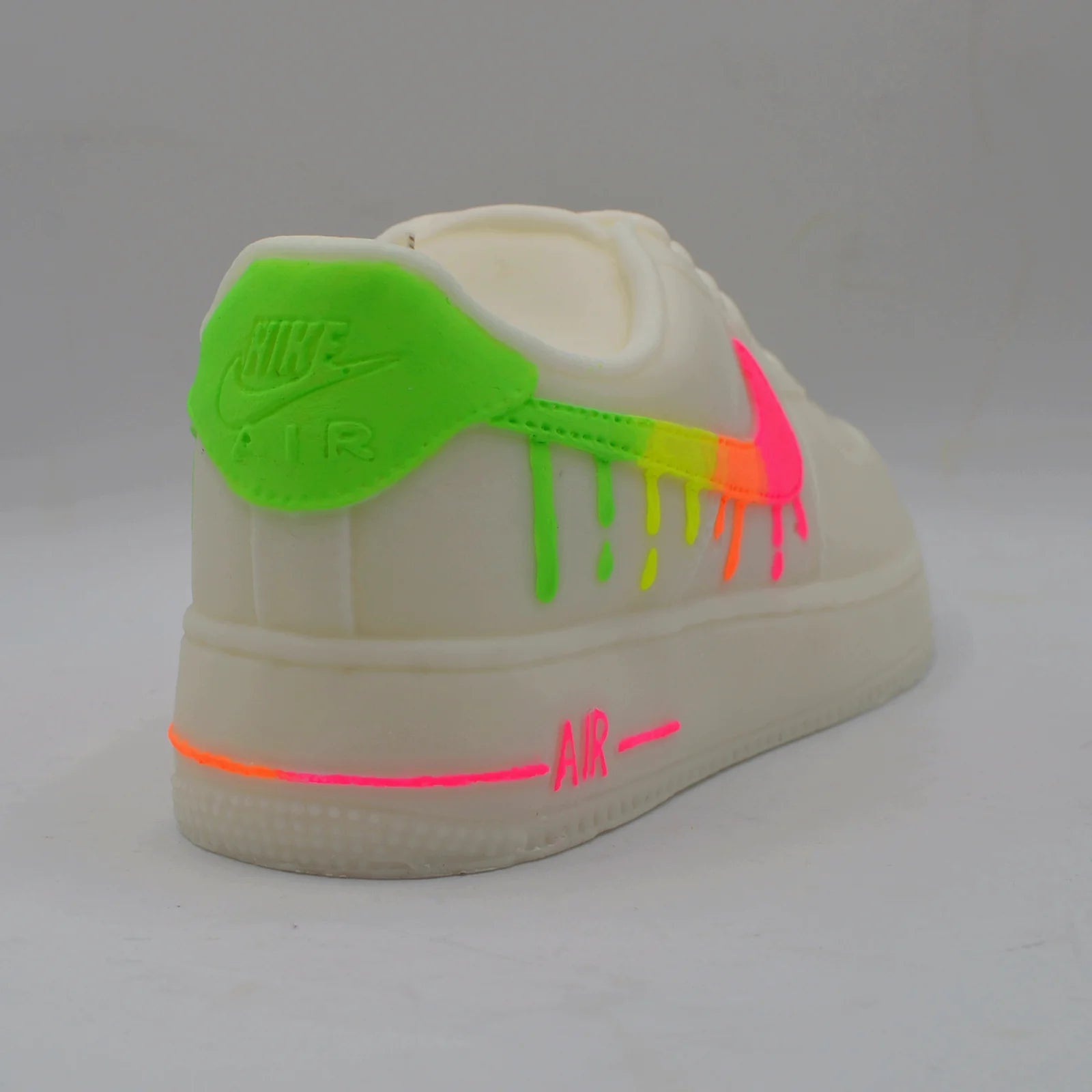 Totally Don't Drip Low Top Candle - White/Neon