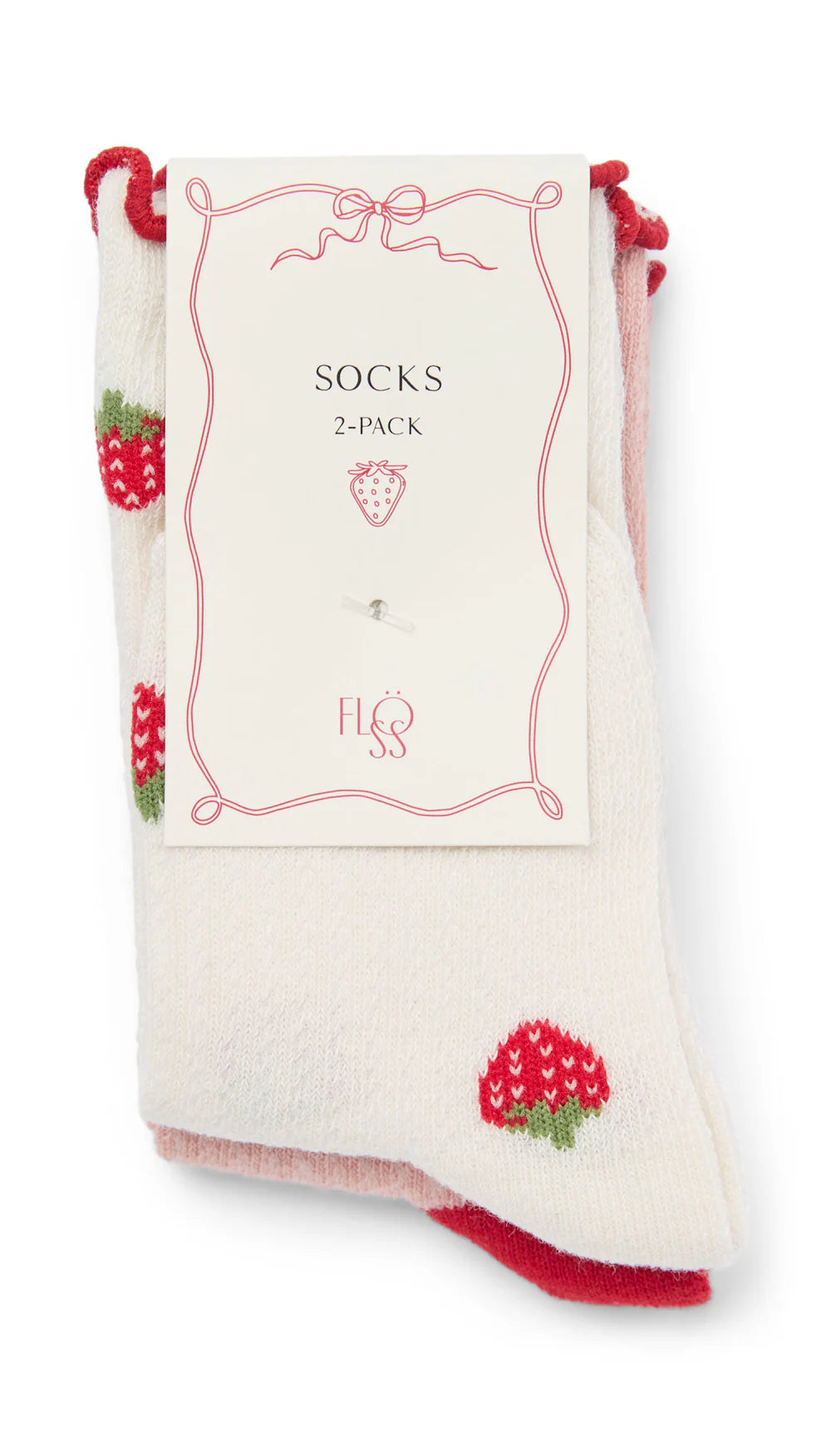 Vigga Socks - Pointelle Berry  or Violet  Hearts 2 pack
