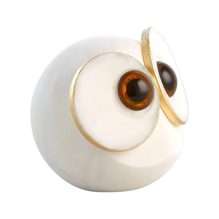 Alabaster Big Eyed Owl