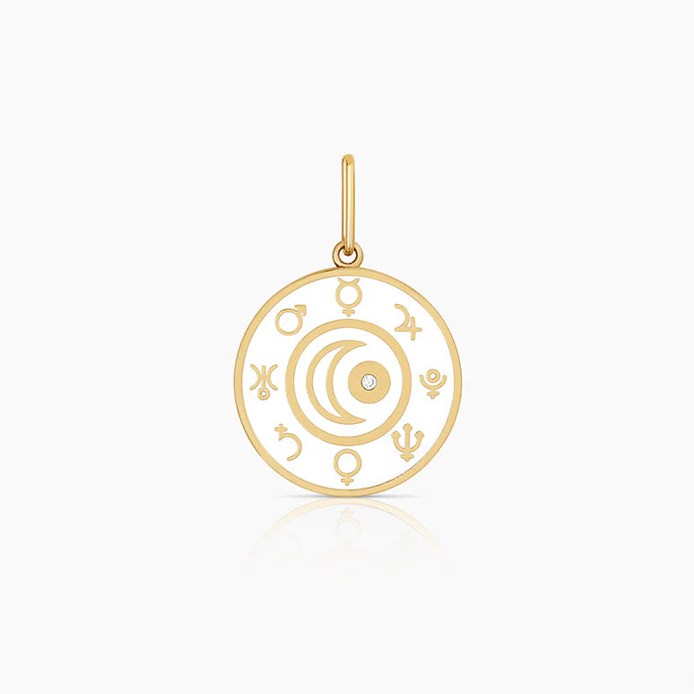 Alchemy White Enamel Charm