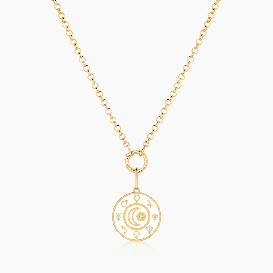 Alchemy White Enamel Charm