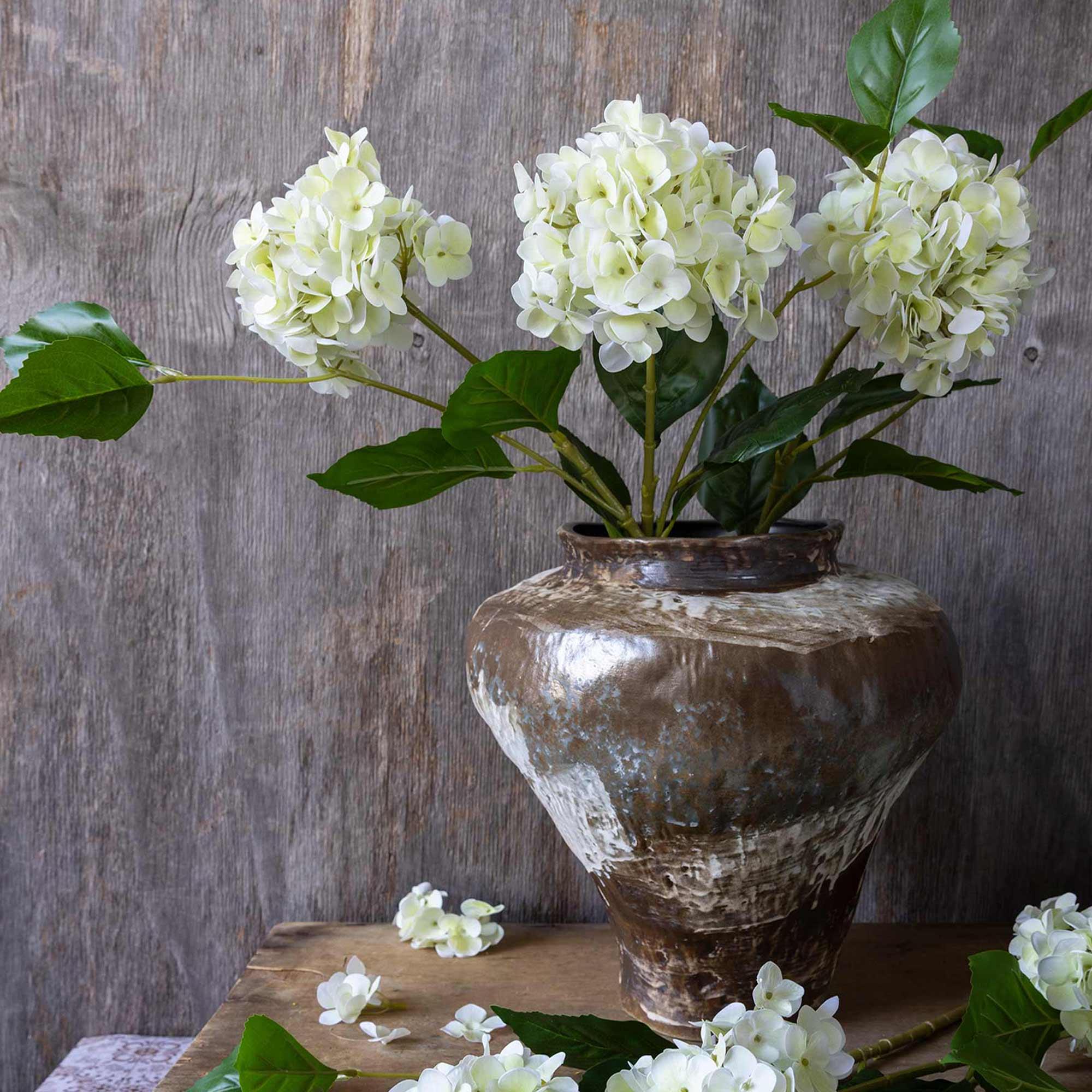 Artificial Real Touch Hydrangea - Zest