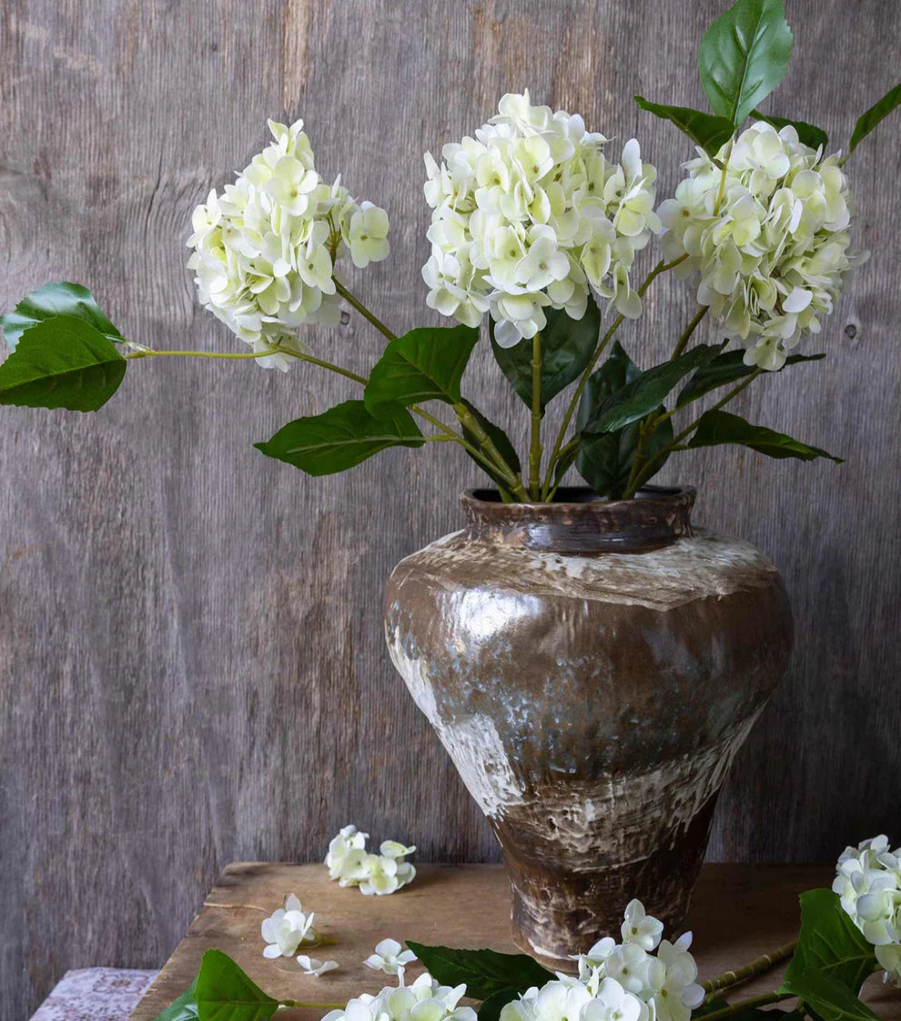 Artificial Real Touch Hydrangea - Zest
