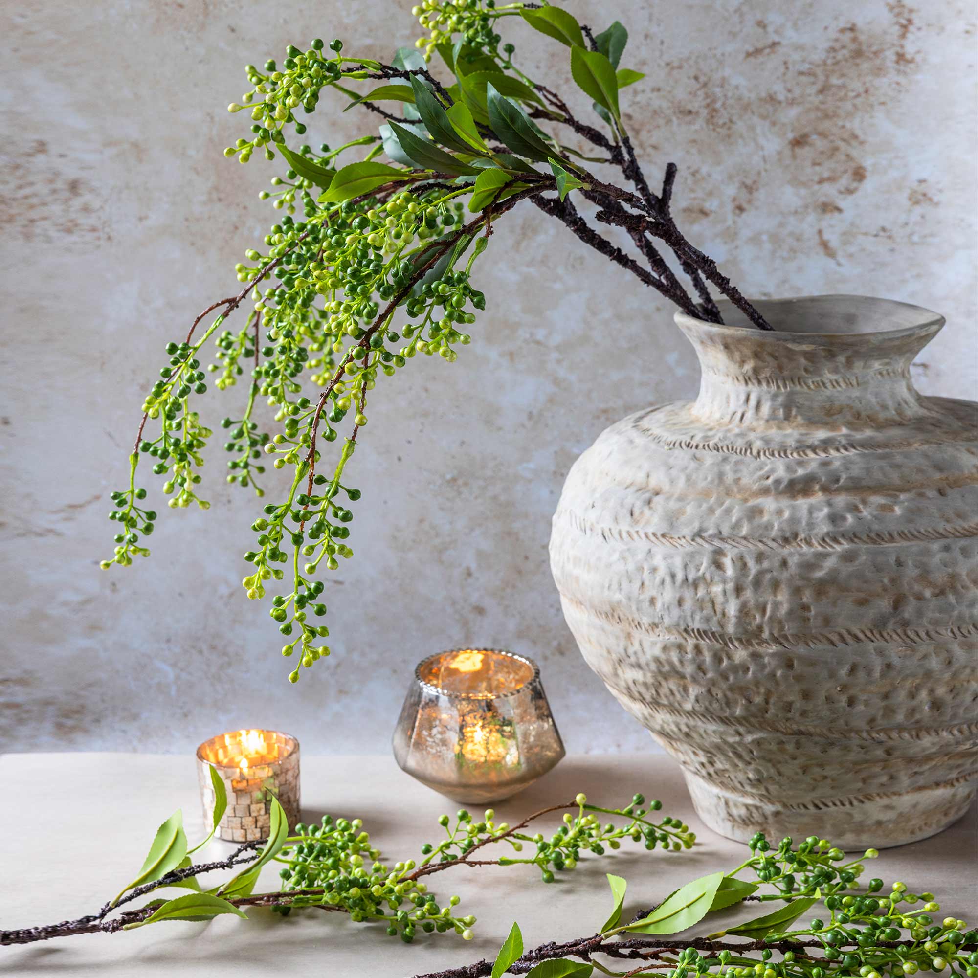 Artificial Viburnum Branch