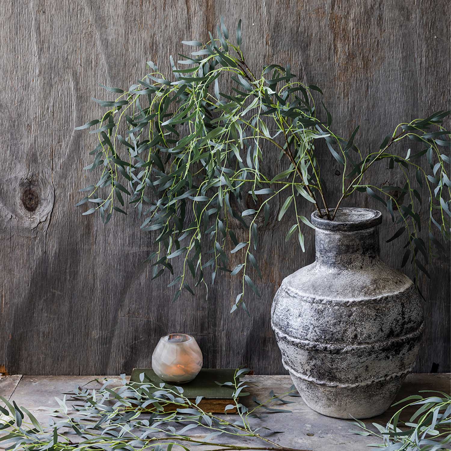 Artificial Willow Branch - Forest Green