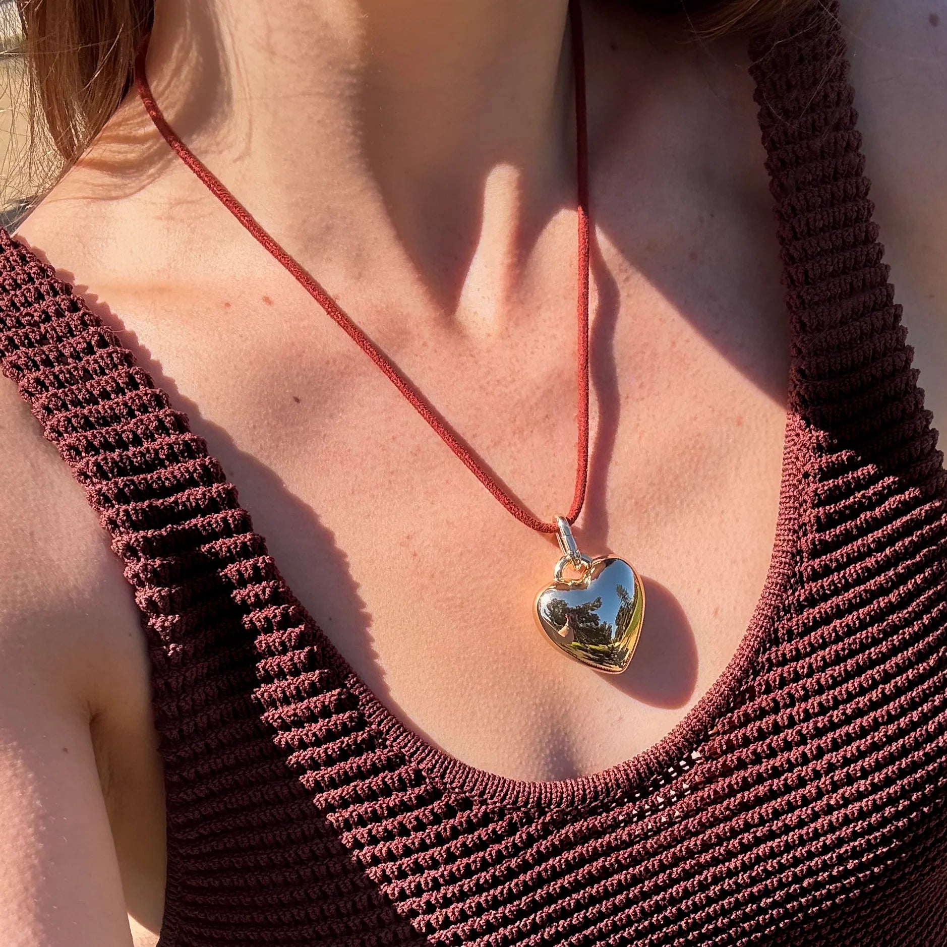 Rya Leather Cord Necklace - Sienna