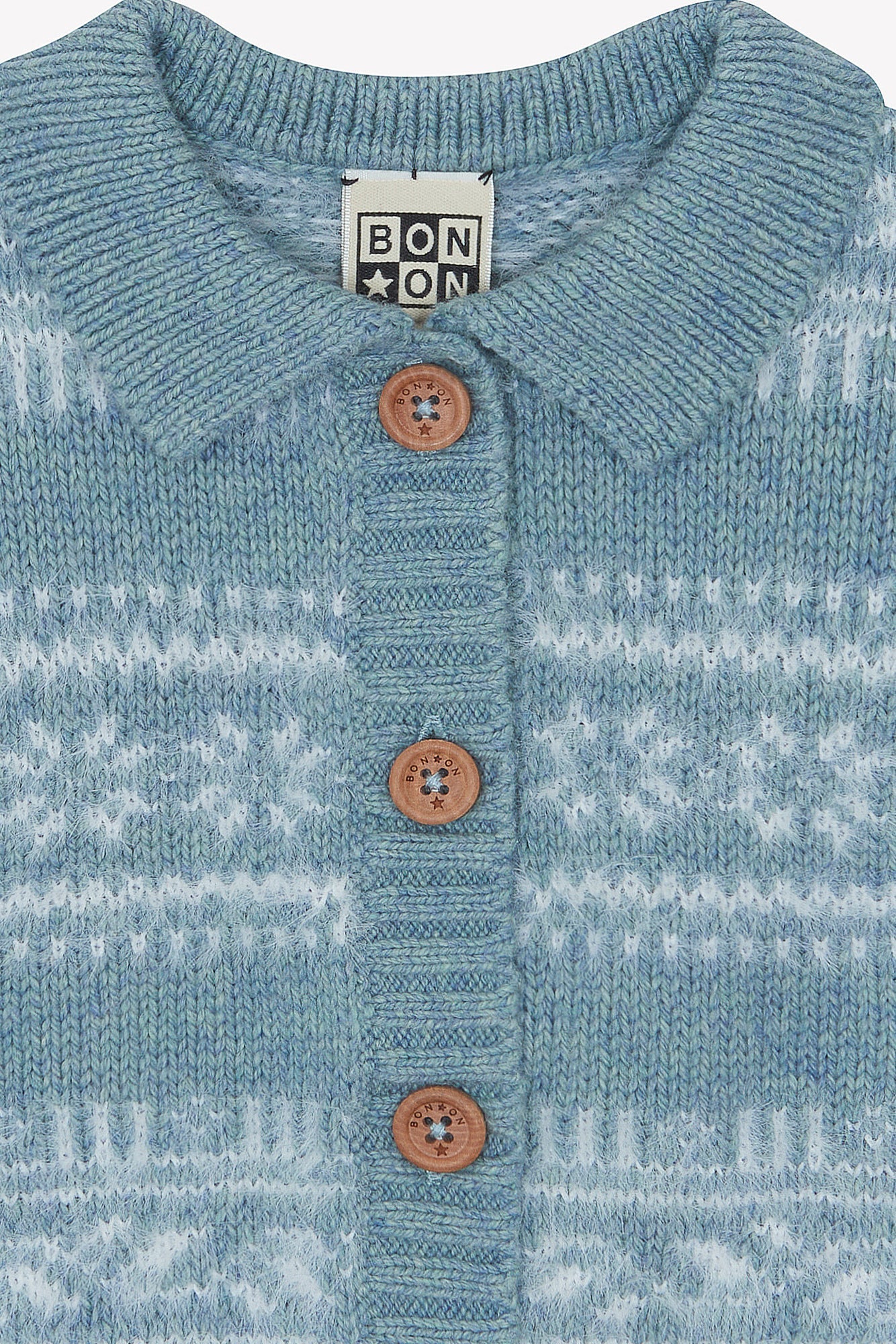 Lucien Blue Frosted Cardigan