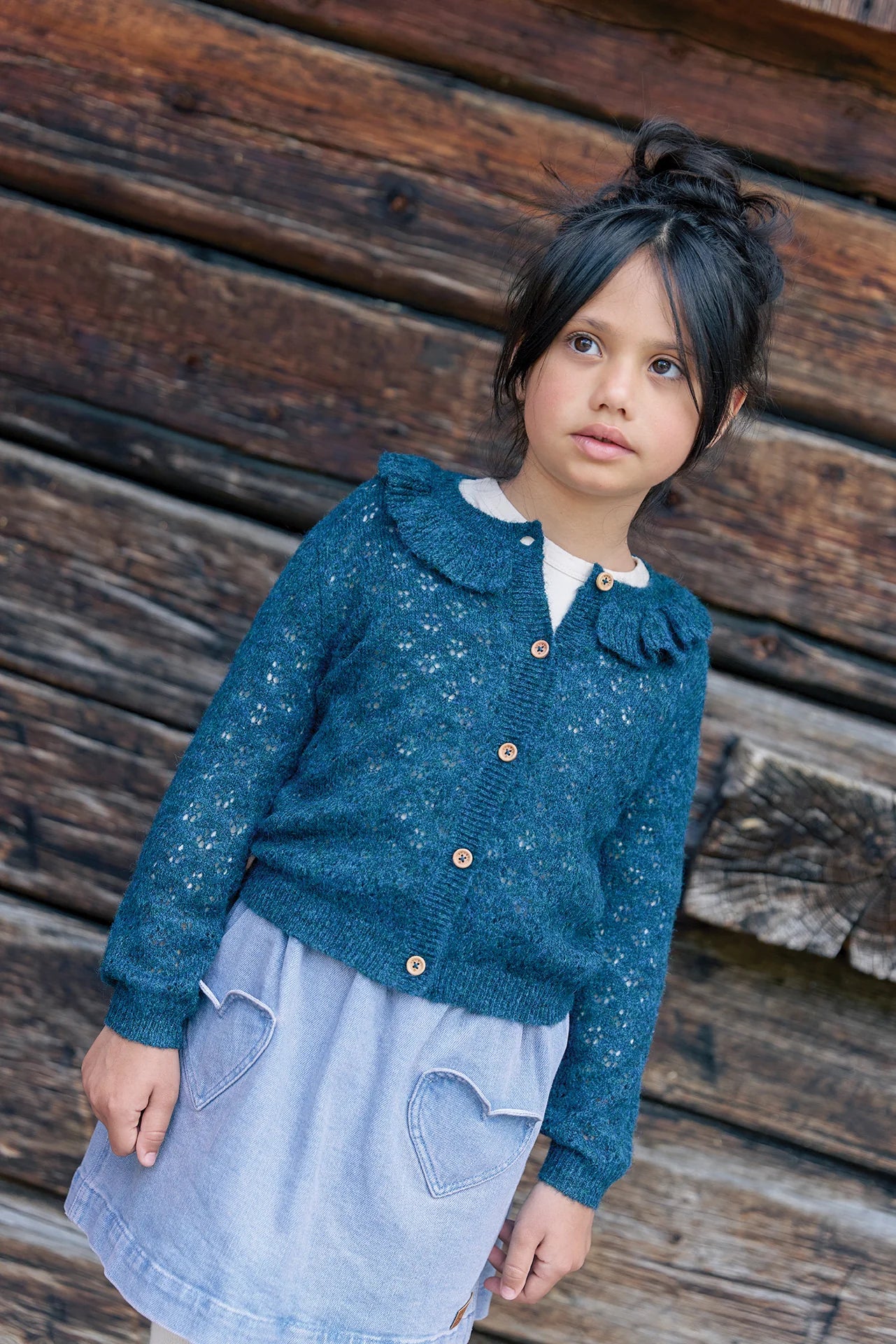 Douchka Skirt - Bleached Denim