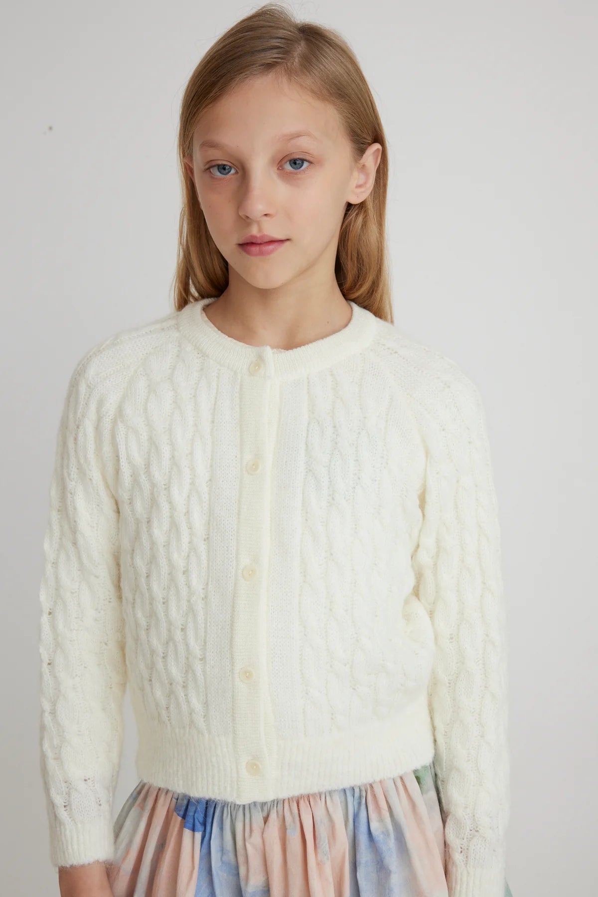 Heidi Natural Mohair Cardigan