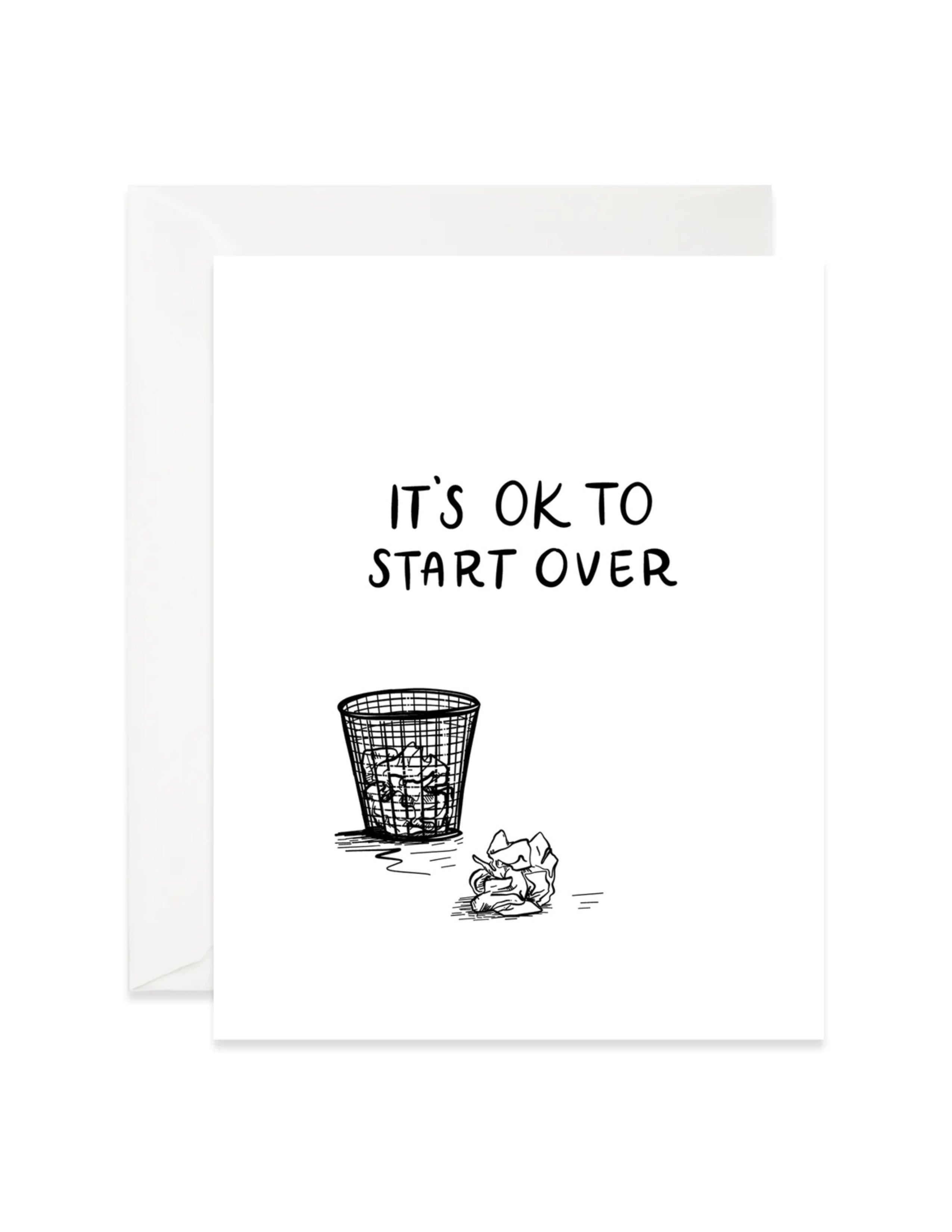 It's OK to Start Over Card