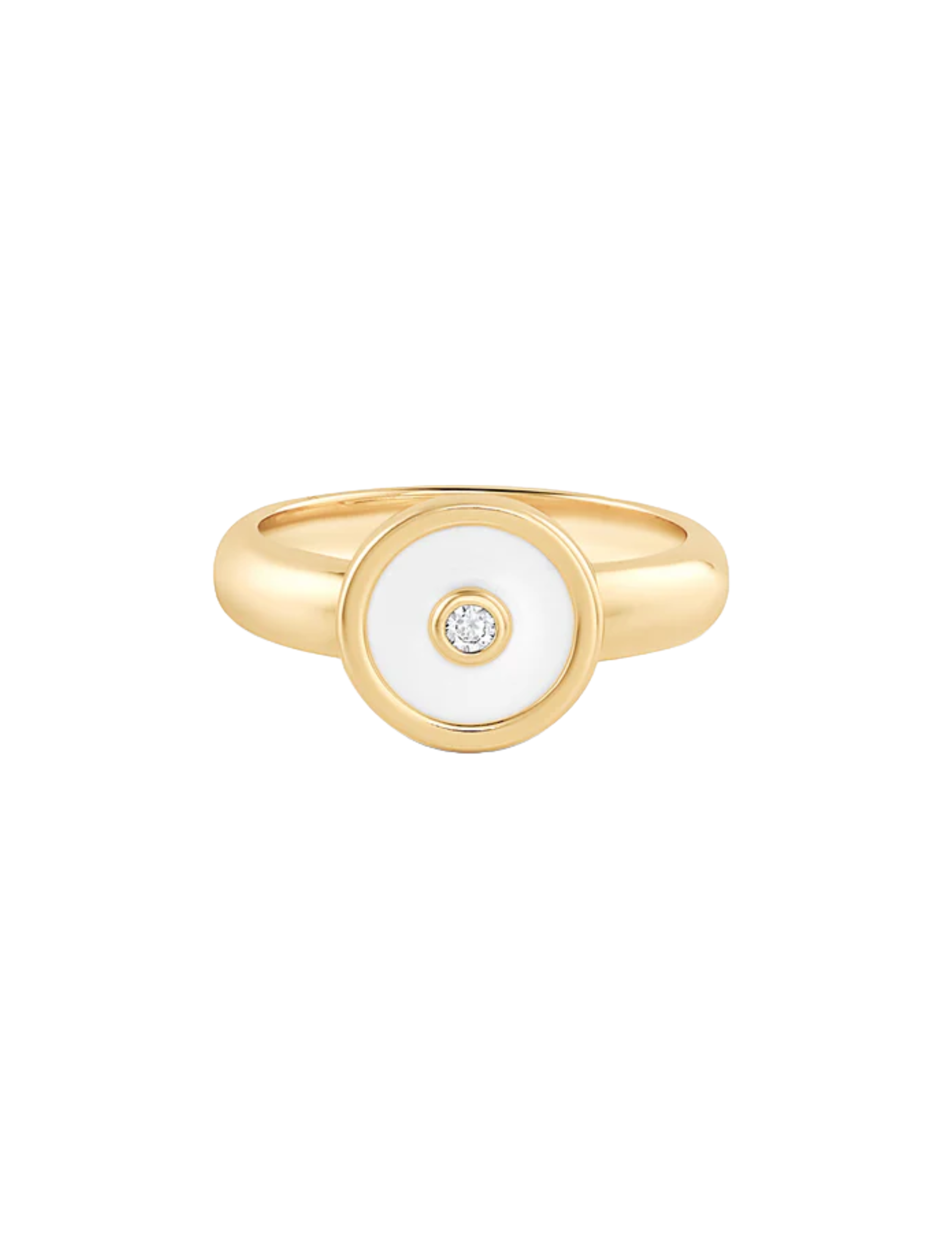 Balia with Enamel Ring - White