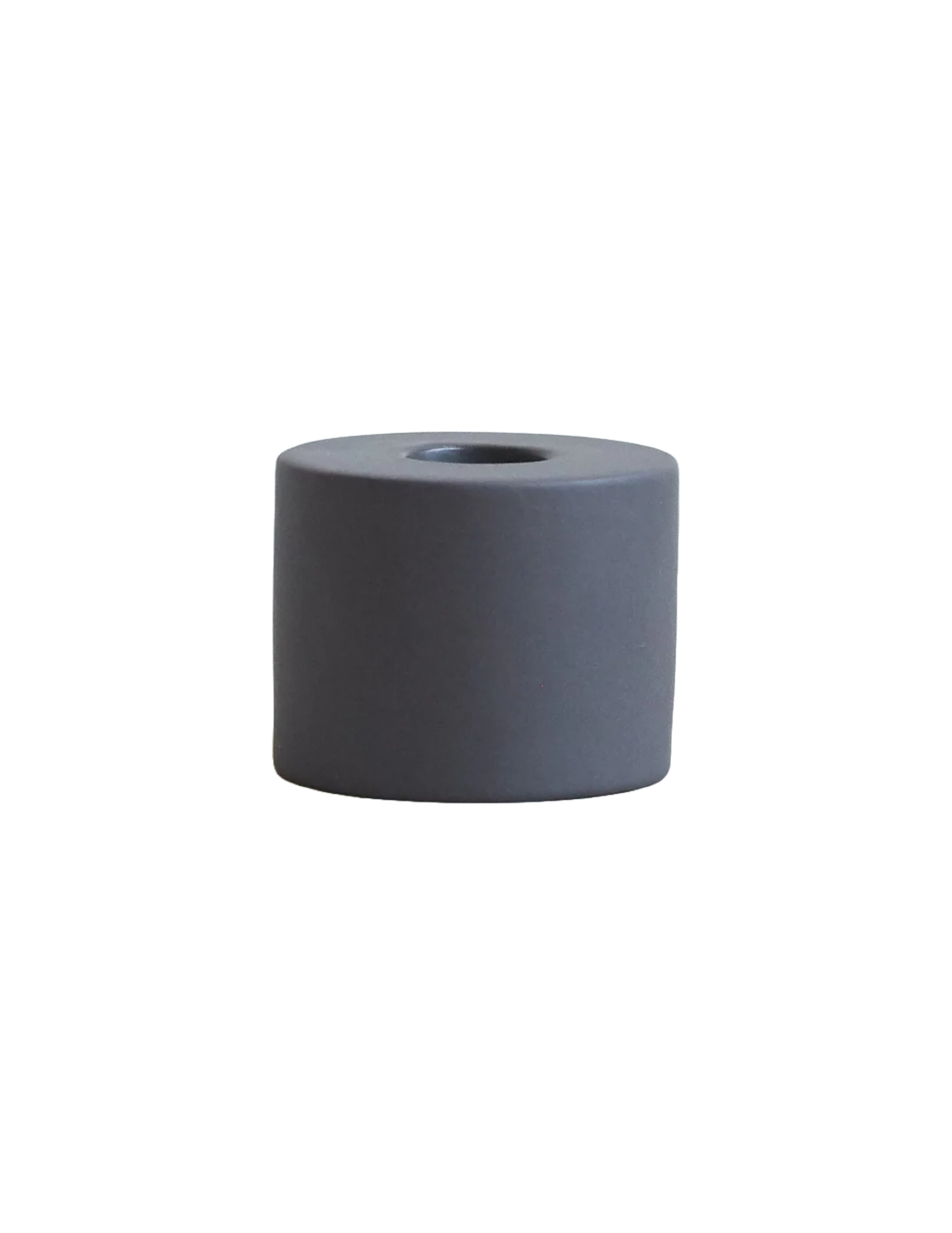 Petite Cylinder Ceramic Taper Holder - Smoke