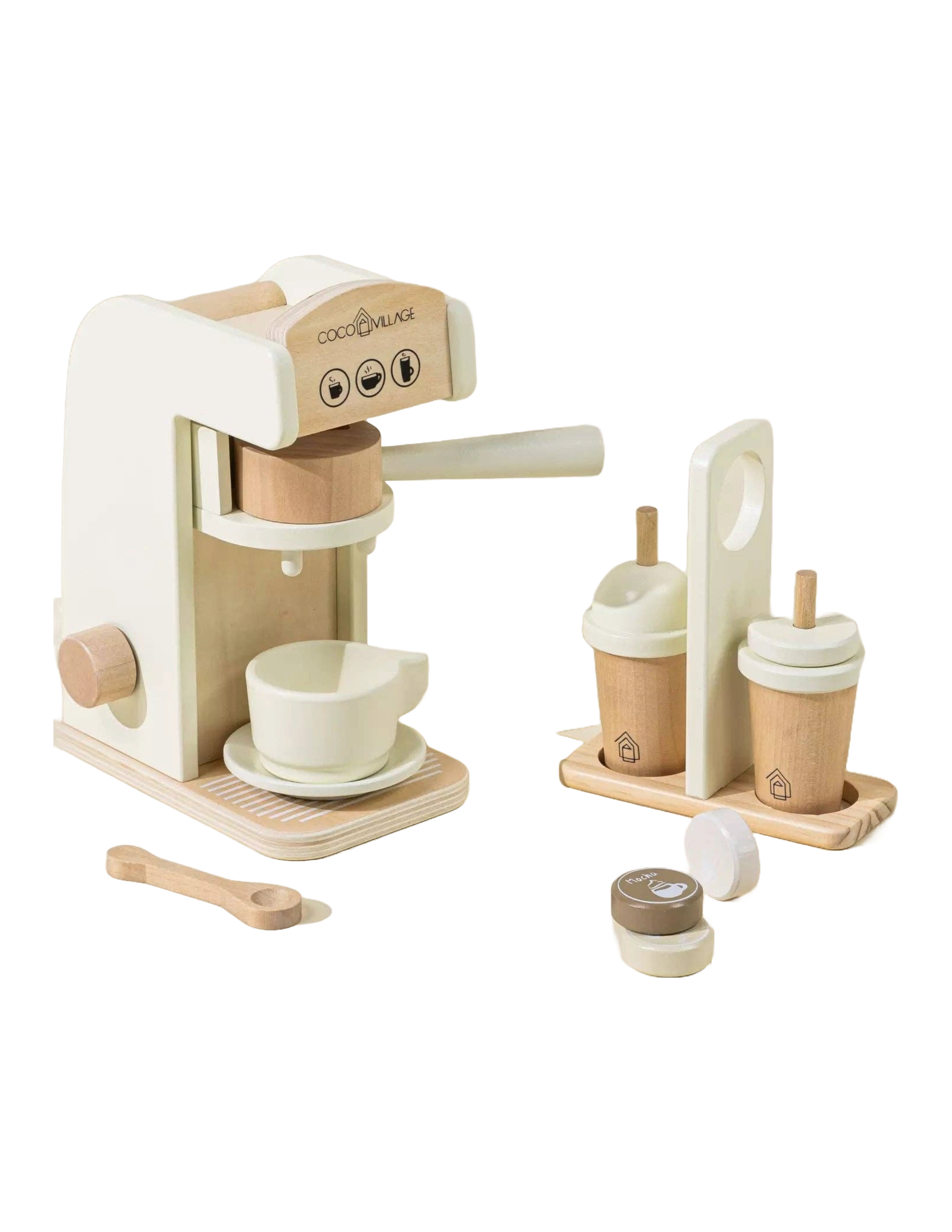 Wooden Coffee Maker Set