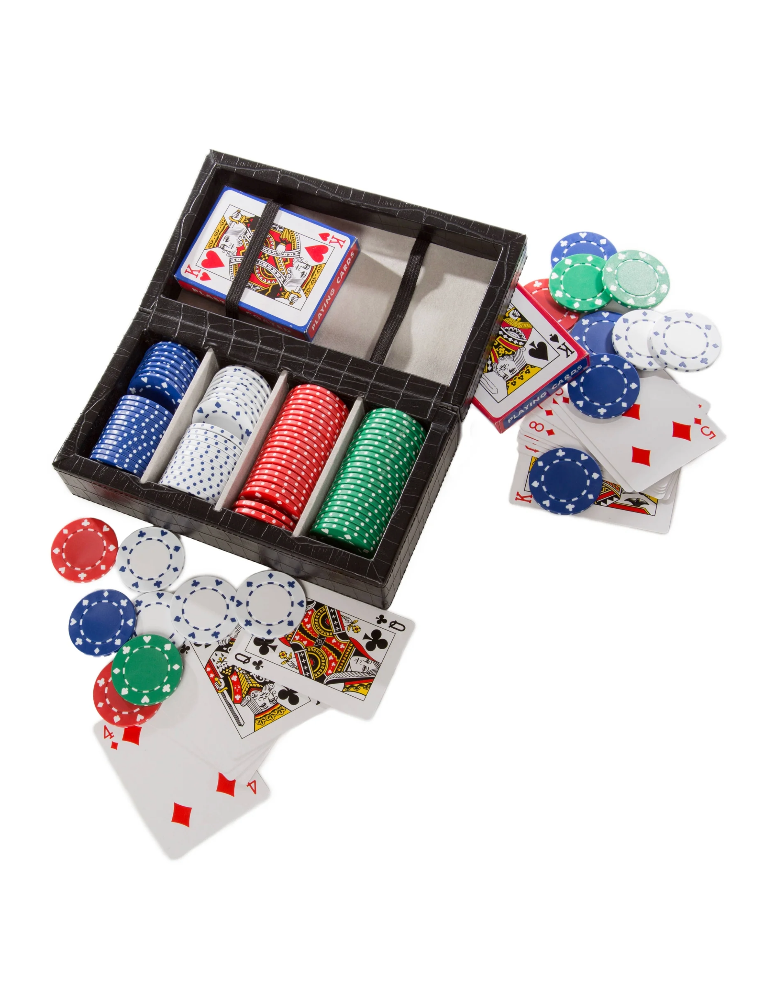 Poker Set - Black Croc