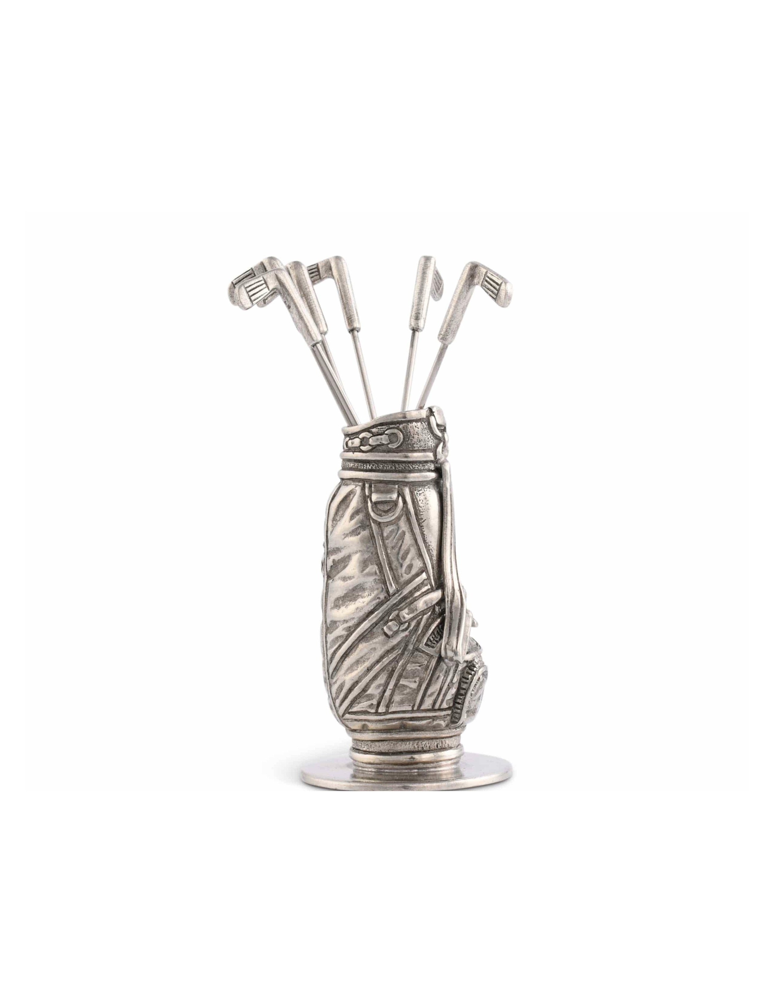 Pewter Cocktail Picks - Golf Bag