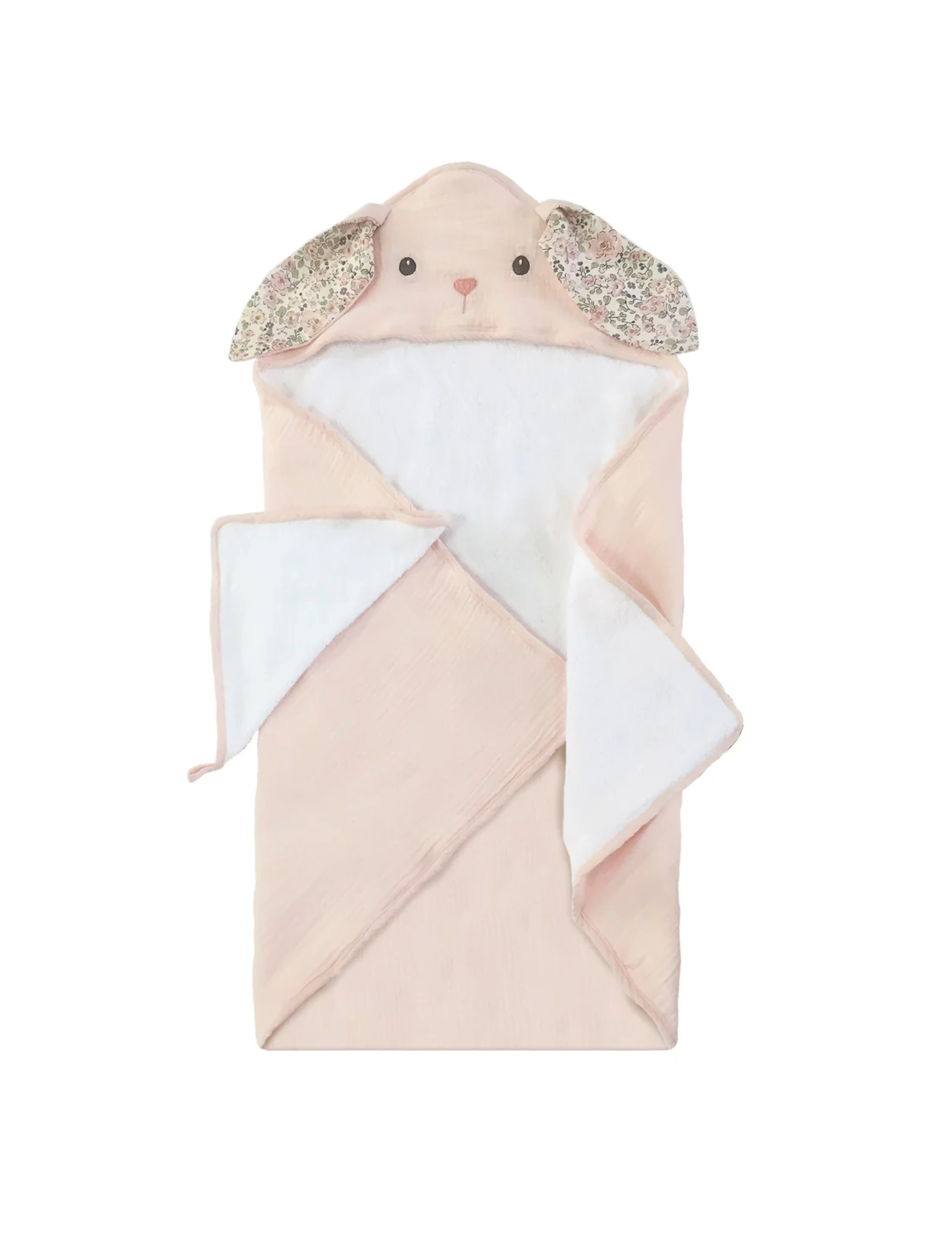 Terry Muslin Towel & Washcloth Set - Petit Bunny