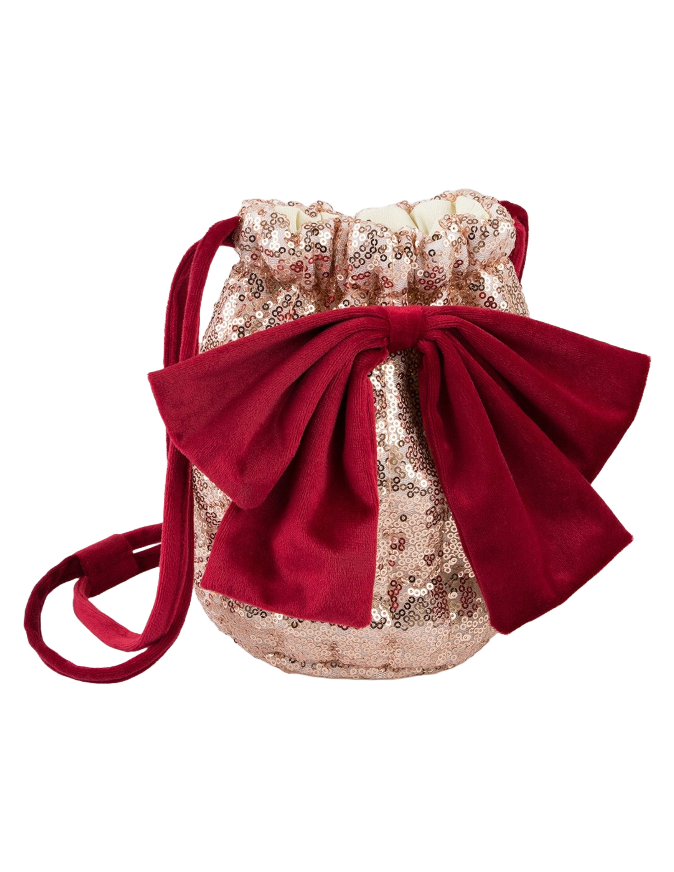 Pink Sequin Bow Bag