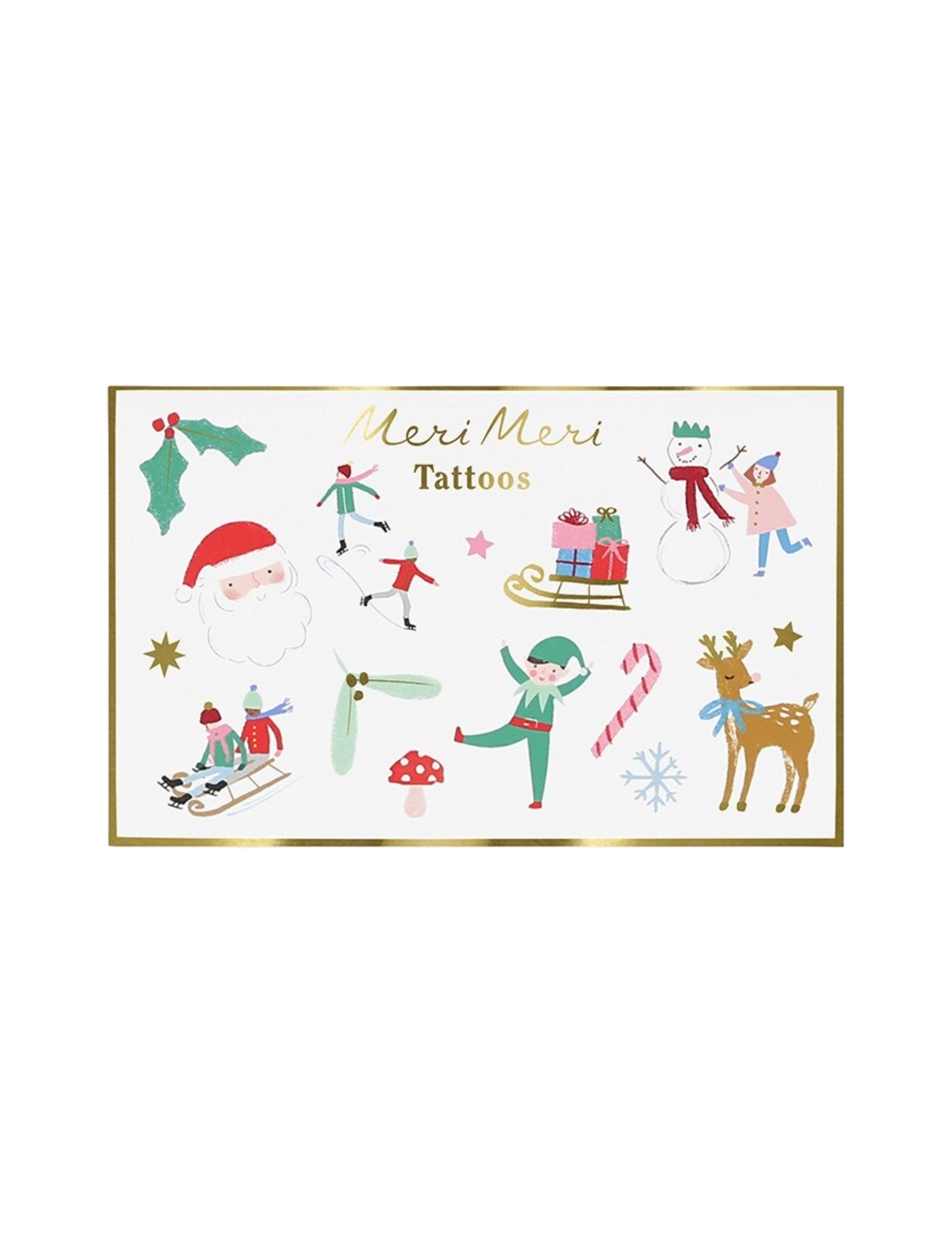 Mixed Icon Christmas Temporary Tattoos