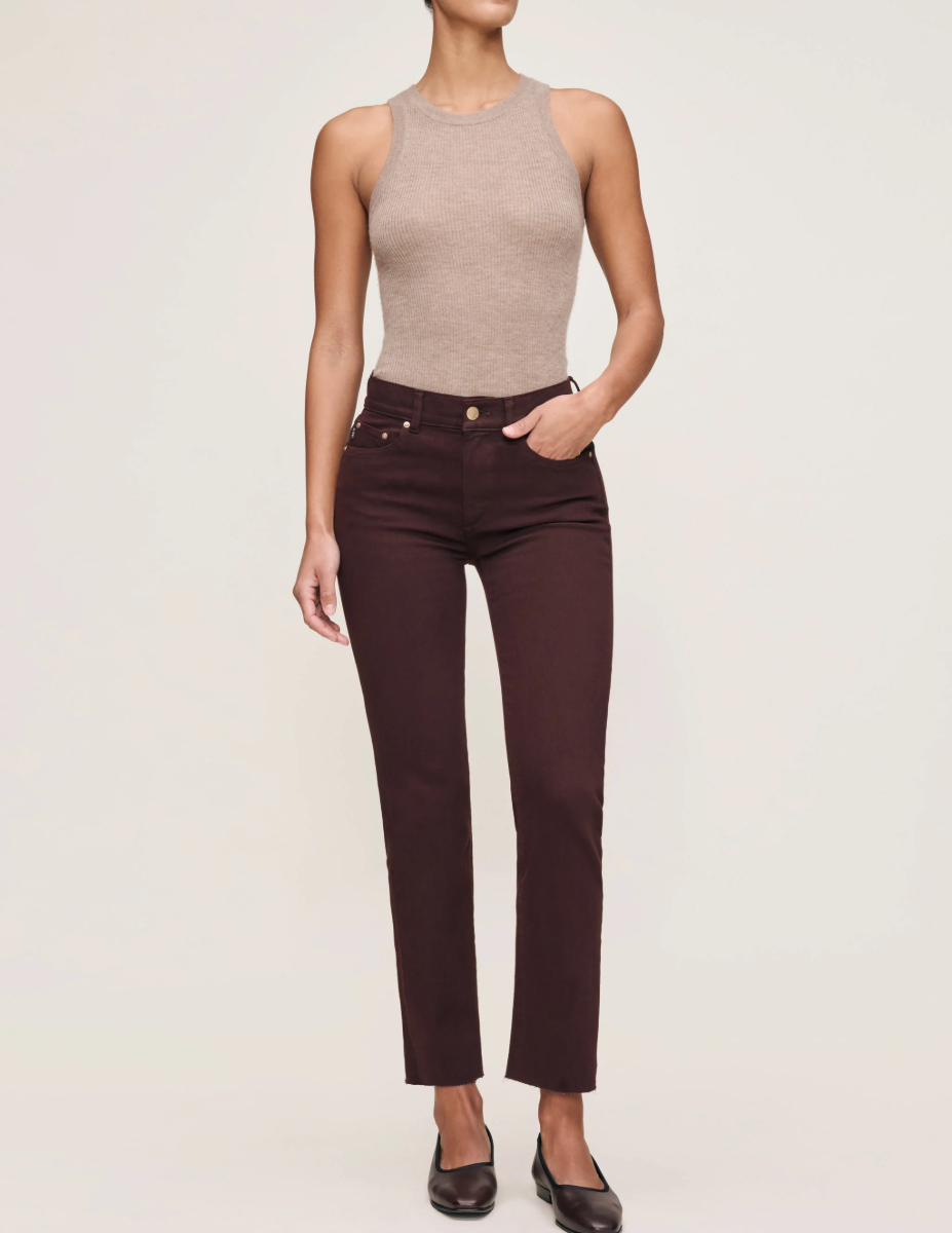 Mara Strait Mid Rise Instasclupt Ankle - Fig