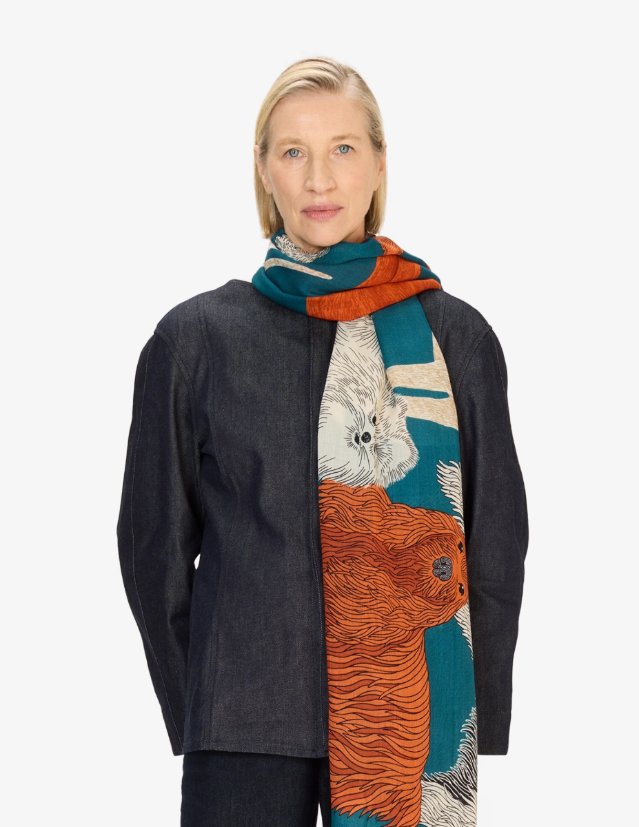 Scarf 100 Toutou - Duck Blue