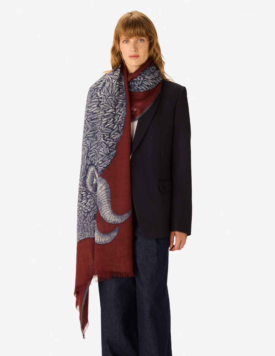 Scarf 100 Walter - Burgundy