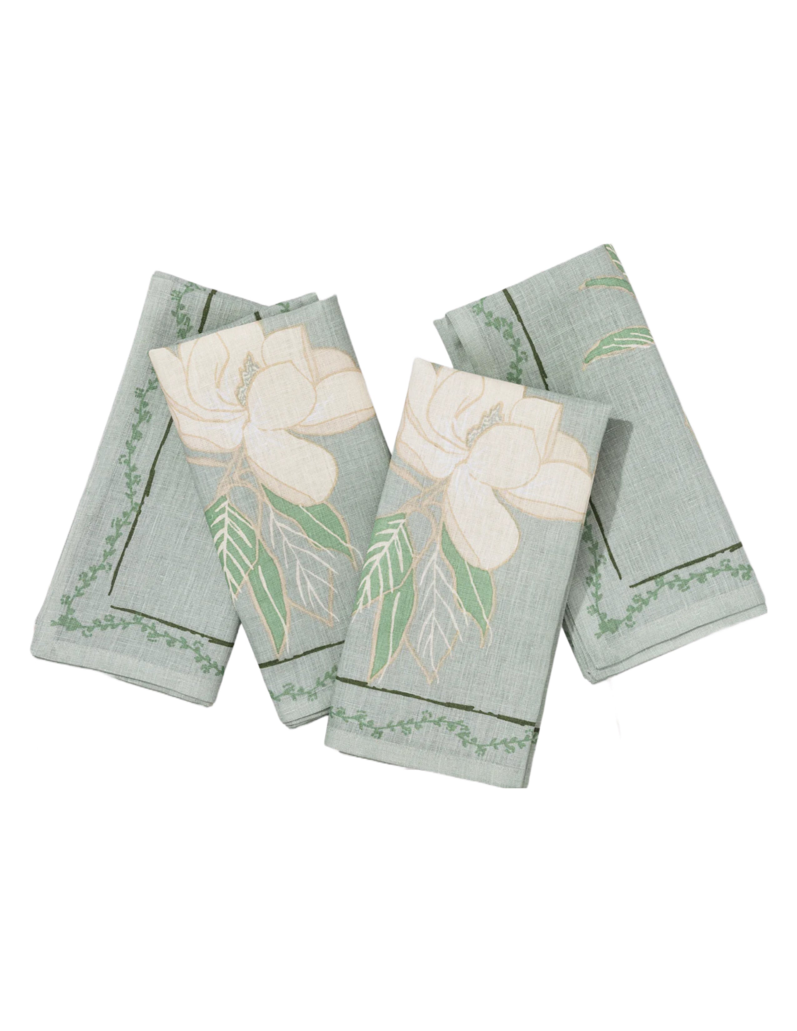 Magnolia Napkin Set/4 - Herb